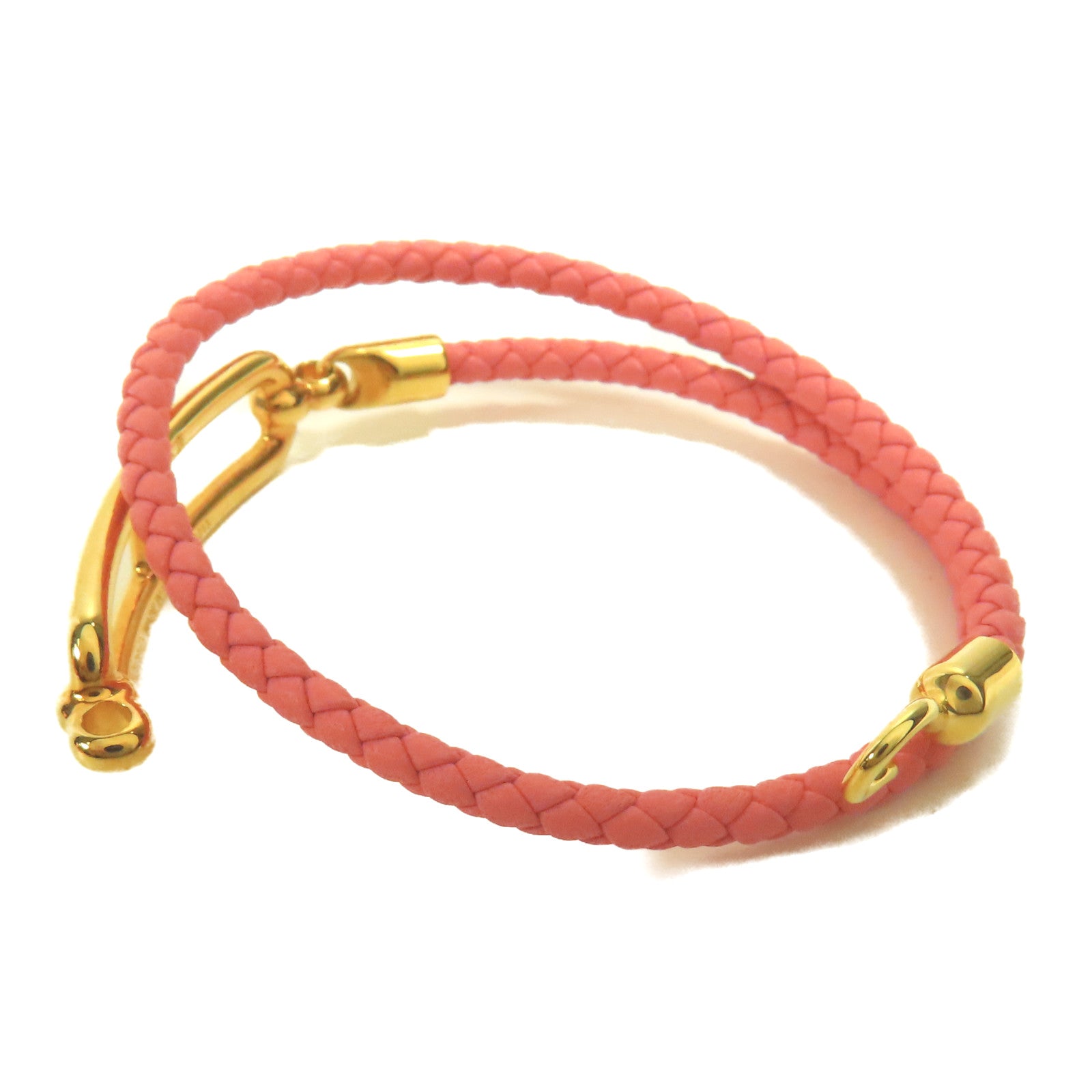 HERMES 牛皮皮革Roulis Double Tour金扣手帶