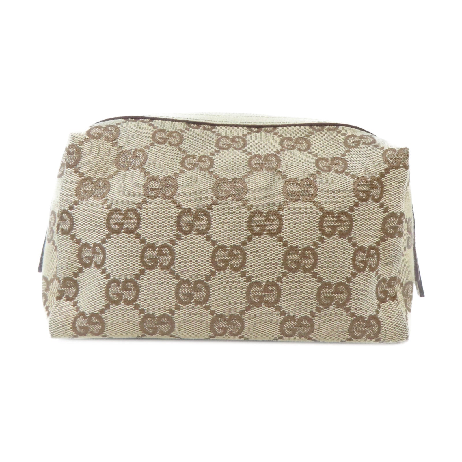 GUCCI 帆布Cosmetic Bag化妝袋啡色/米色
