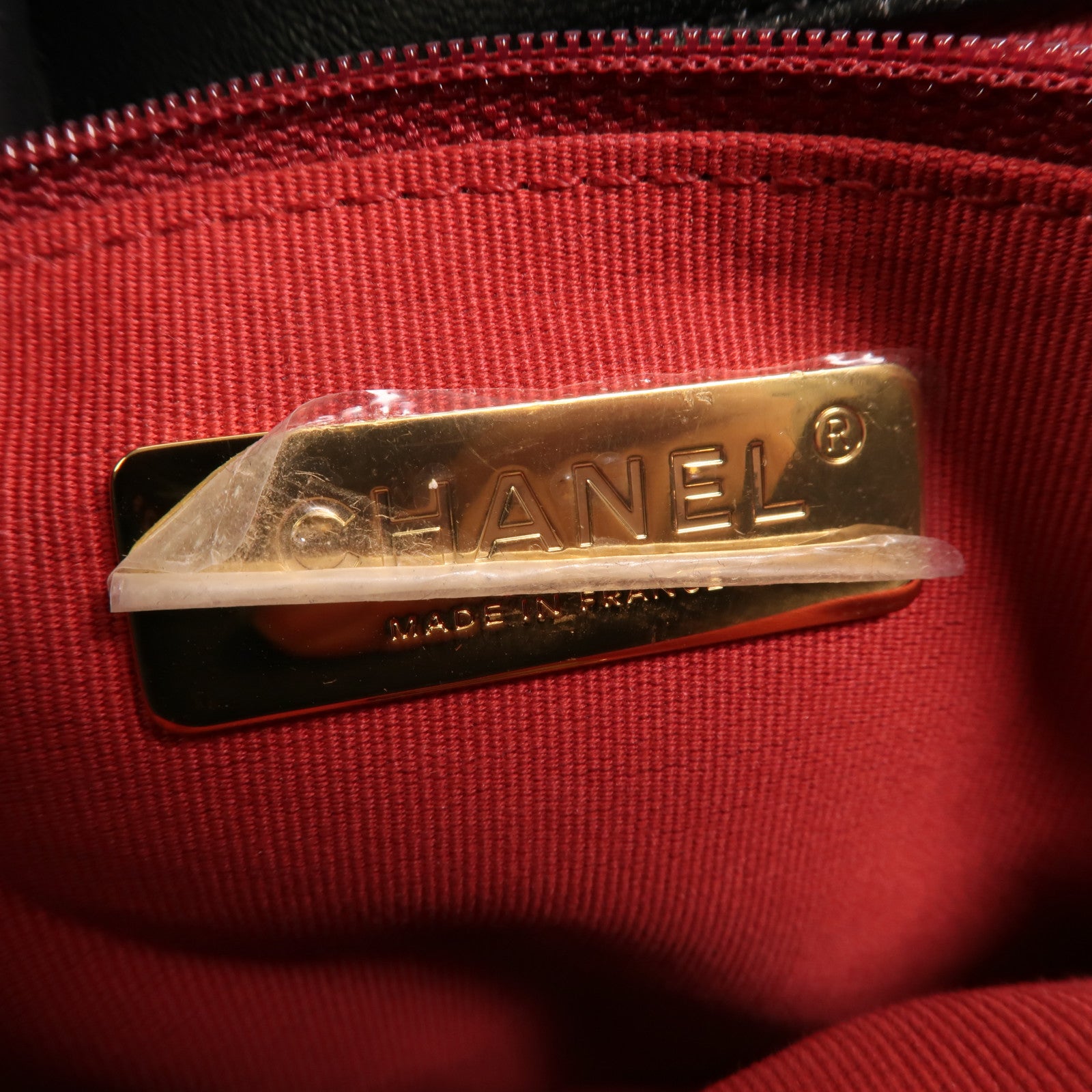 CHANEL 羊皮皮革Chanel 19 Large金扣鏈帶手挽肩背兩用袋