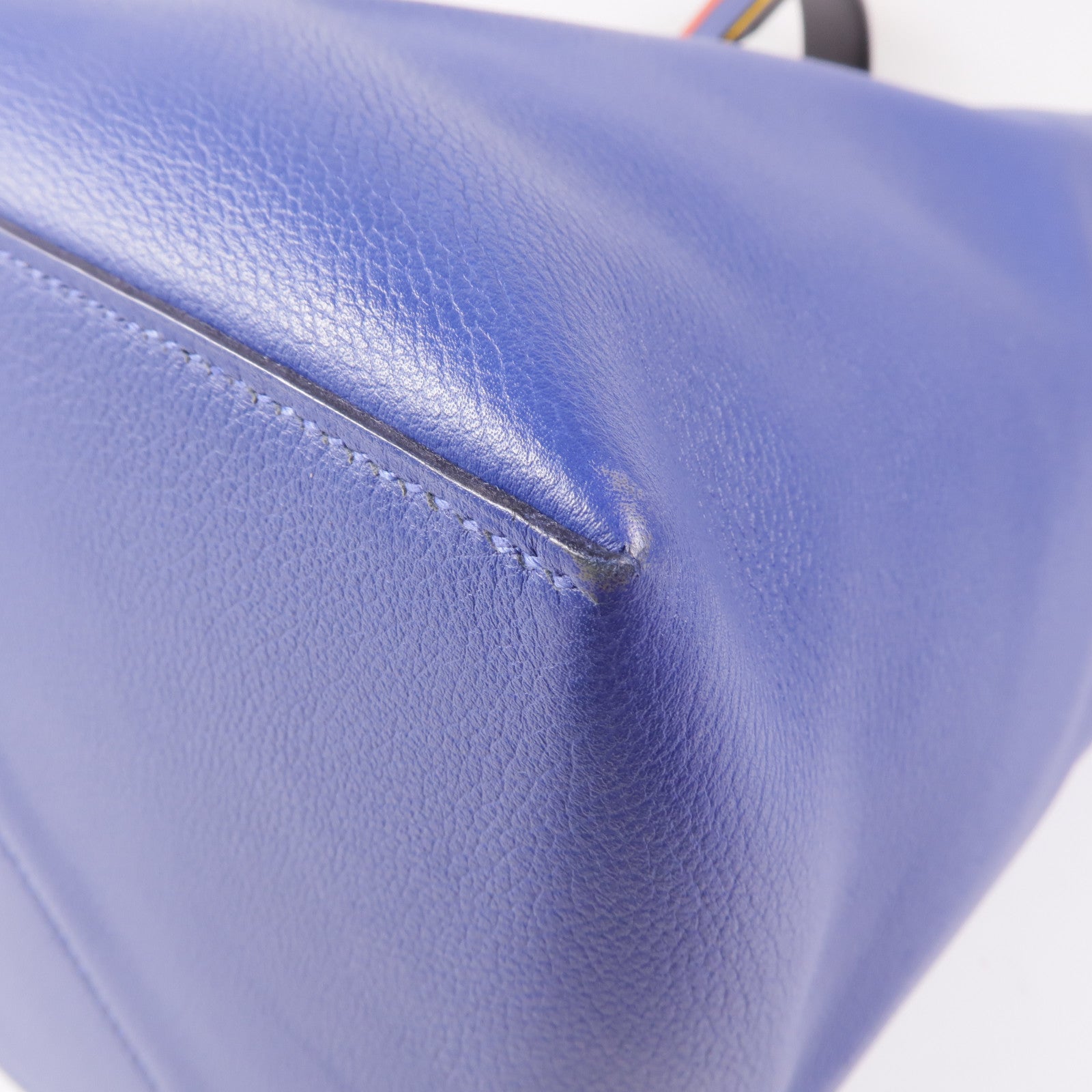 HERMES Evercolor皮革Licol 19肩背袋Bleu Brighton