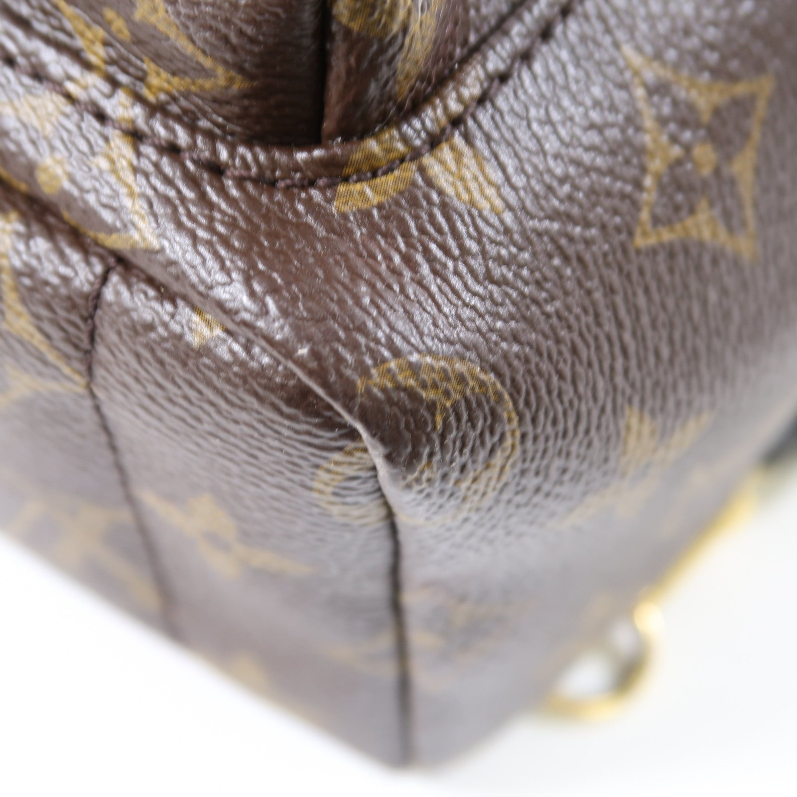LOUIS VUITTON Monogram Palm Springs Mini金扣背包啡色