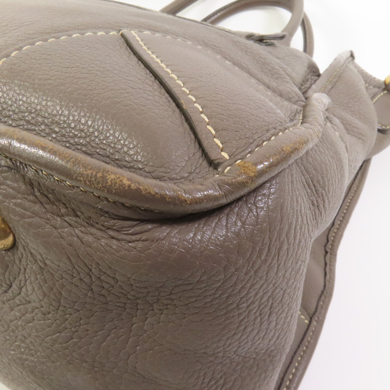 PRADA 牛皮皮革2 Way Shoulder金扣手挽肩背兩用袋