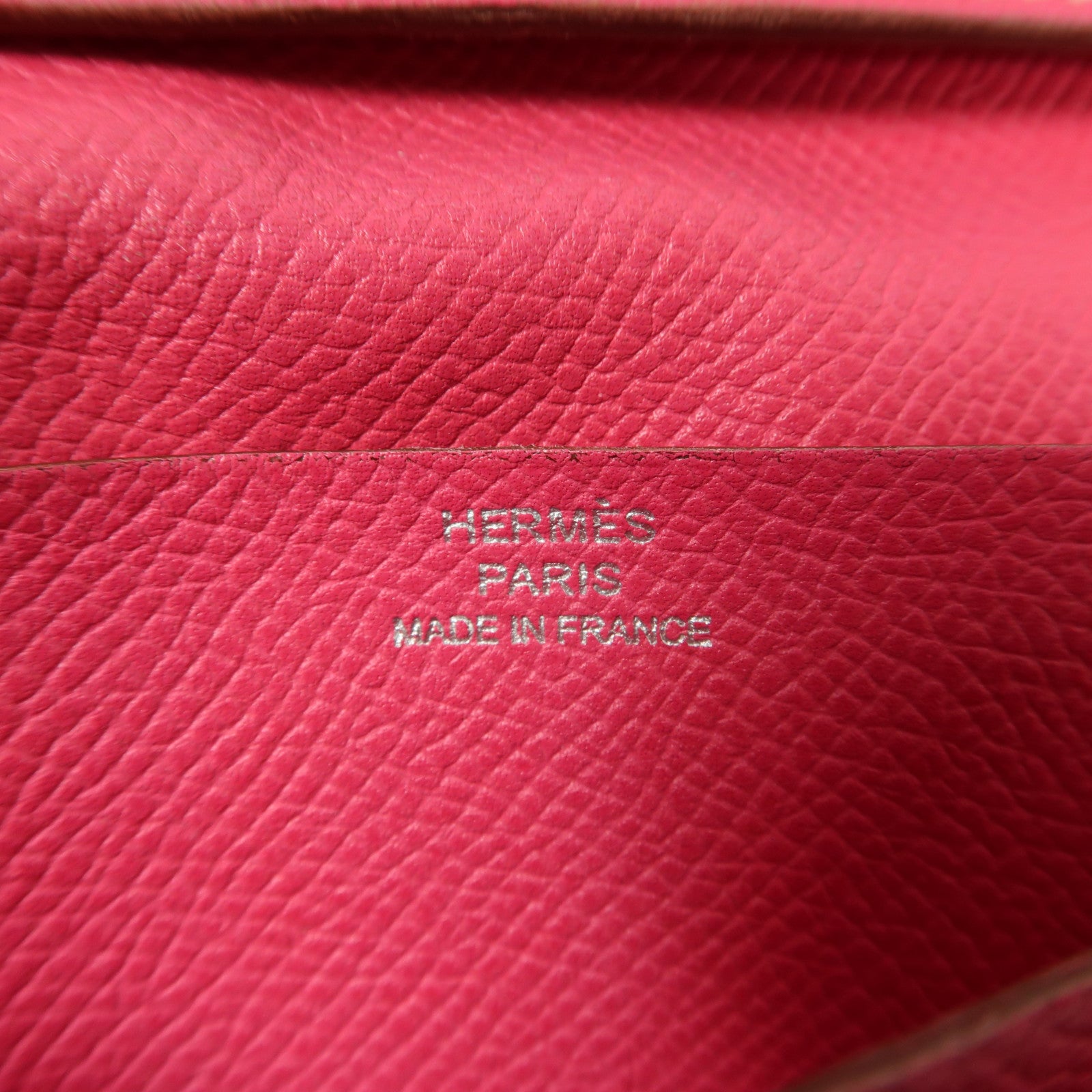 HERMES PHW Bearn Long Wallet Epson Leather K5 Tosca