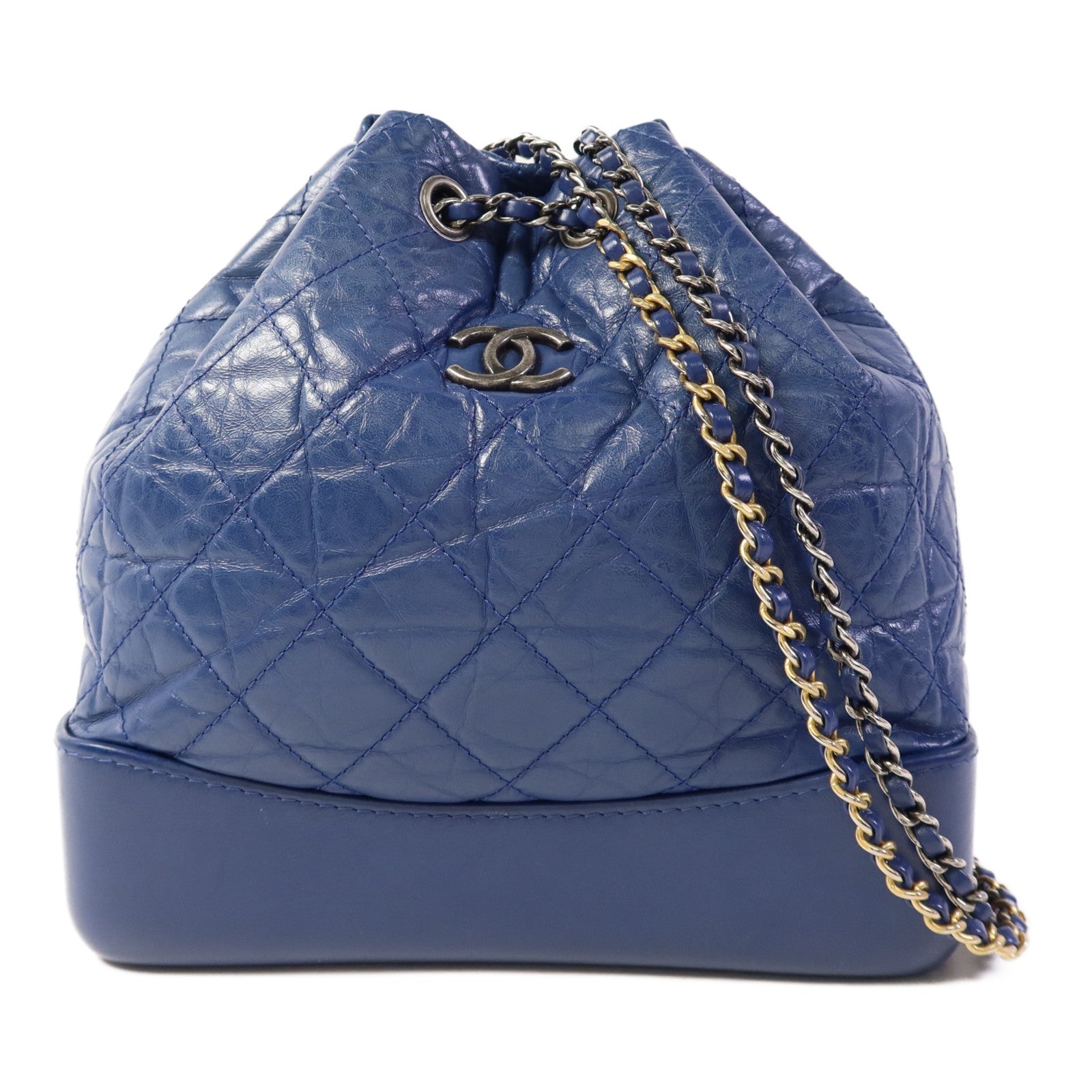 CHANEL 【激減優惠】牛皮皮革Gabrielle Backpack銀扣背包