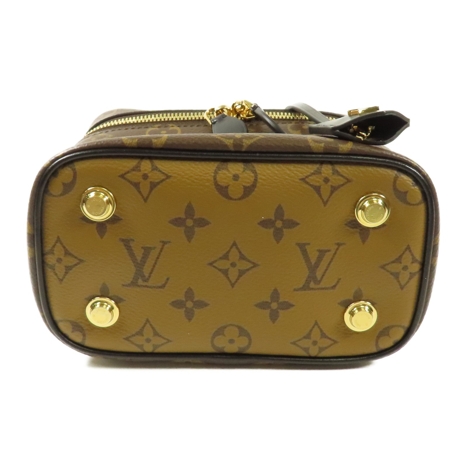 LOUIS VUITTON Monogram Reverse Vanity PM金扣手挽肩背兩用袋