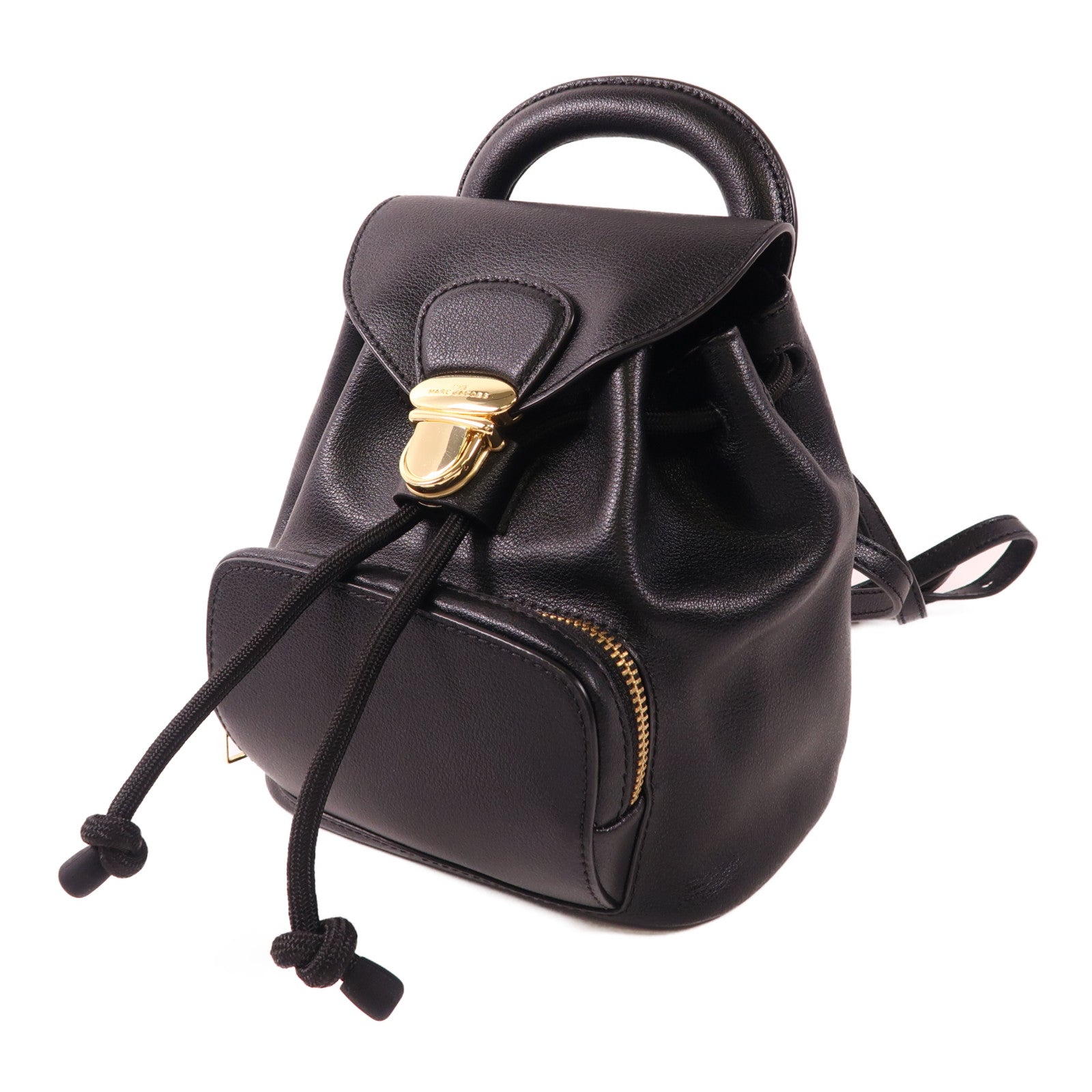 MARC JACOBS 牛皮皮革Backpack金扣背包