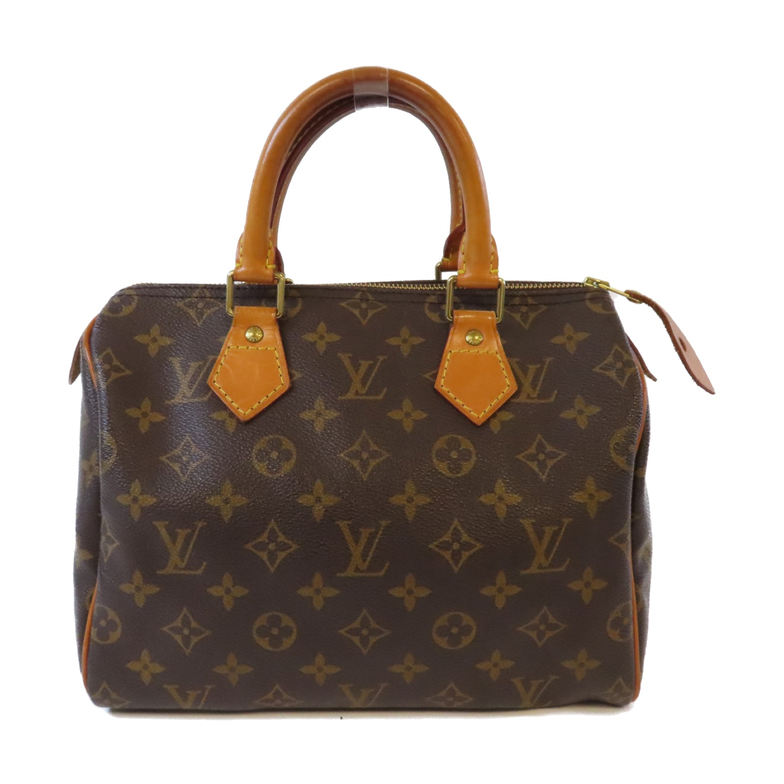 LOUIS VUITTON Monogram Speedy 25金扣手挽袋啡色