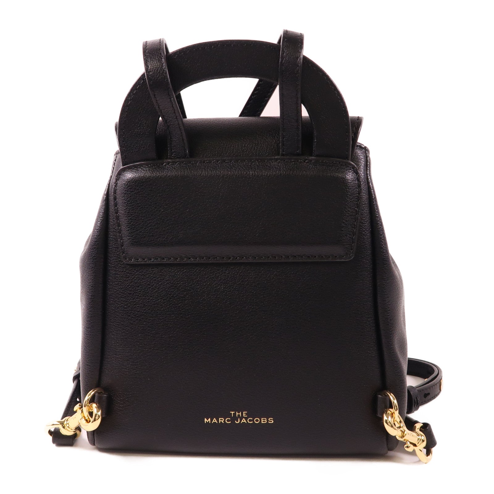 MARC JACOBS 牛皮皮革Backpack金扣背包
