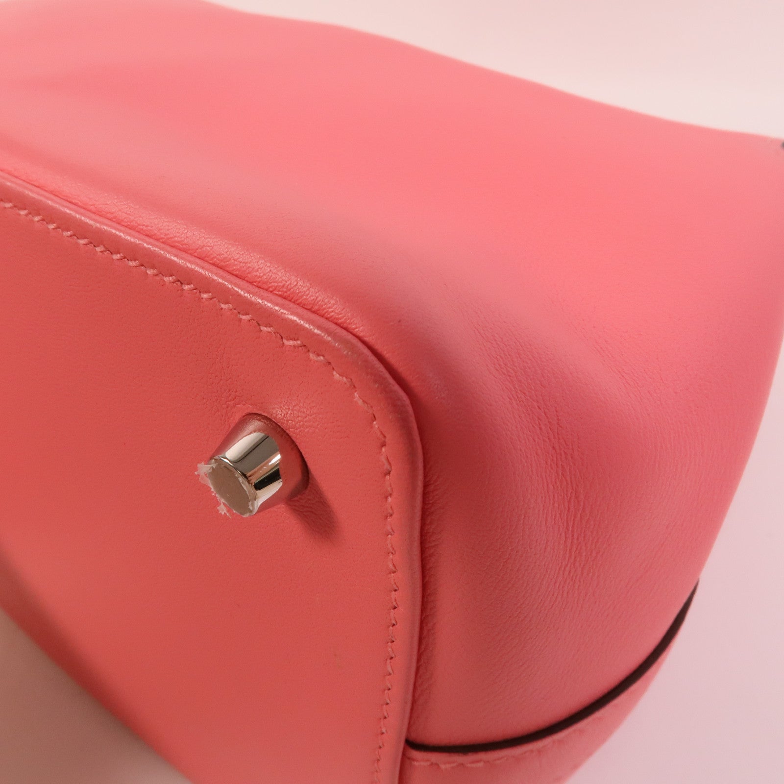 HERMES Swift皮革Tool Box 20手挽肩背兩用袋Rose Azalee