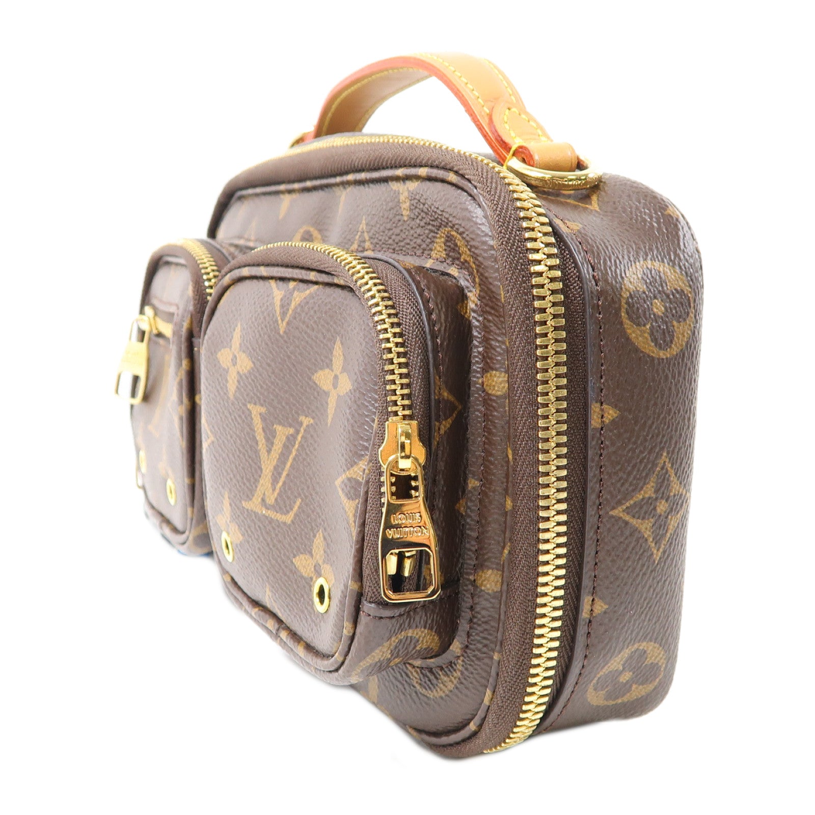 LOUIS VUITTON LV GHW Utility 2 Way Shoulder Bag Handbag M80446 Monogram Brown