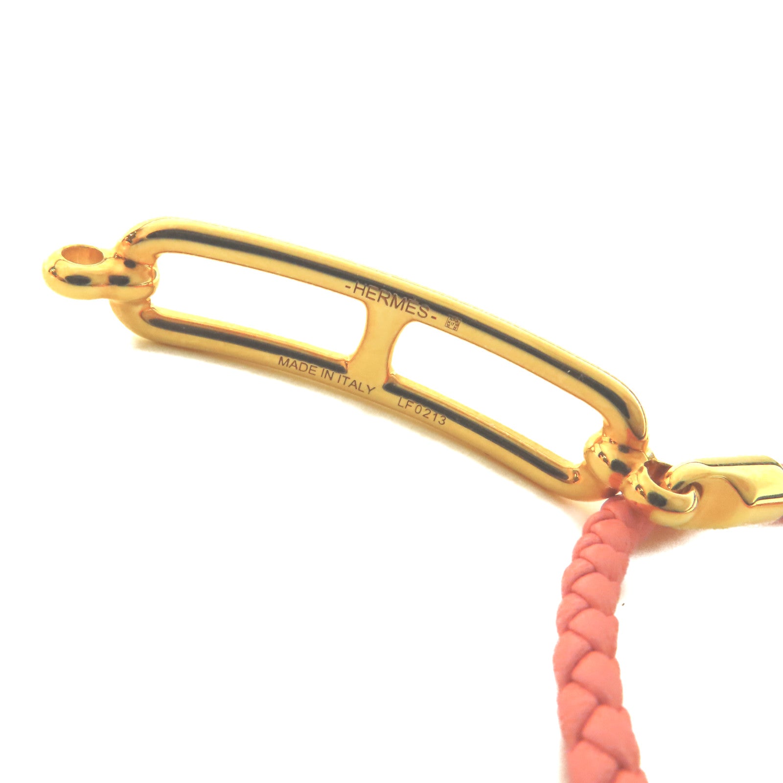 HERMES 牛皮皮革Roulis Double Tour金扣手帶