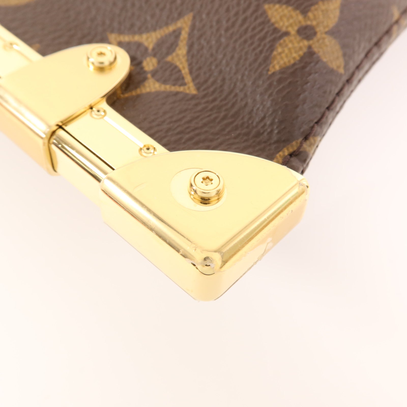 LOUIS VUITTON Monogram Lucky Trunk金扣手挽肩背兩用袋