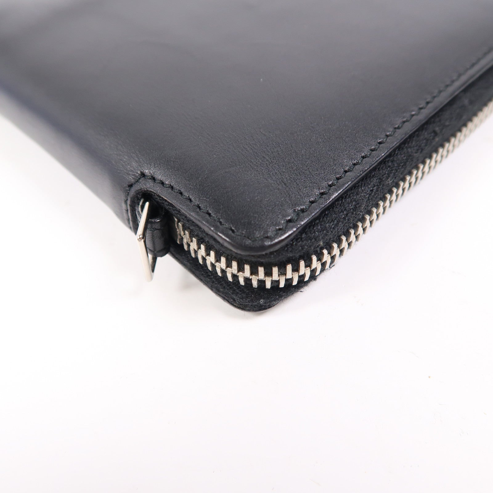 SAINT LAURENT 【激減優惠】牛皮皮革Wallet銀扣錢包