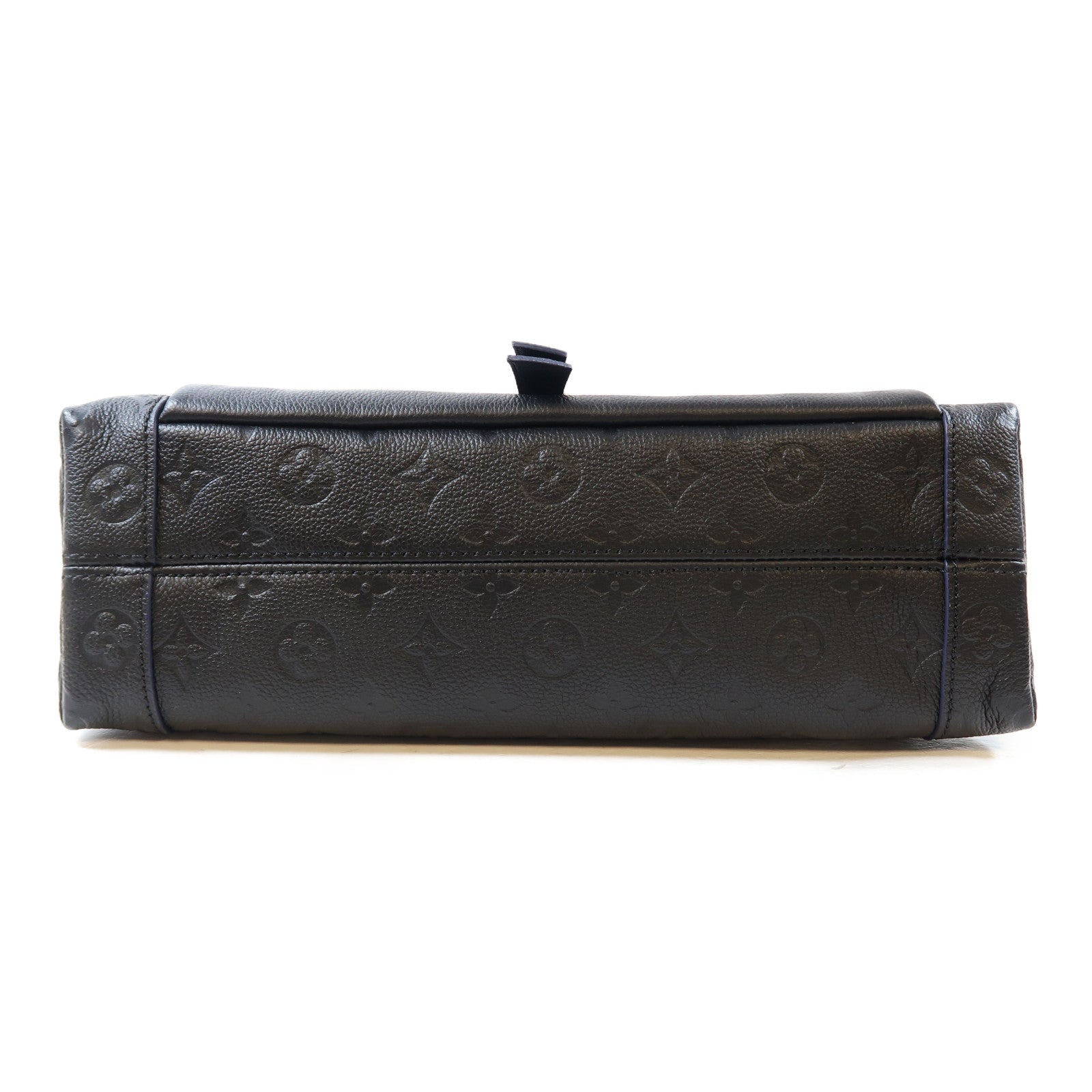 LOUIS VUITTON Monogram Empreinte Blanche MM金扣手挽肩背兩用袋黑色