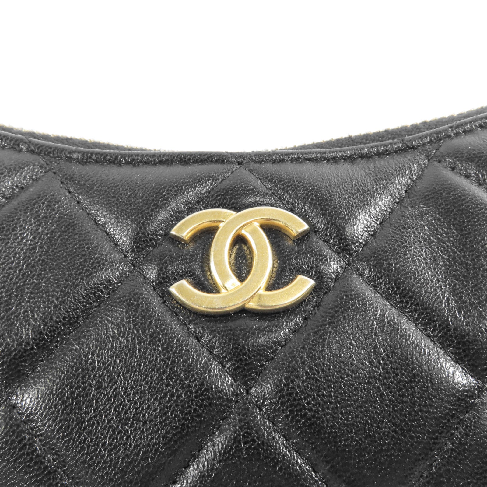 CHANEL 羊皮皮革Matelasse Chain Shoulder金扣手挽肩背兩用袋