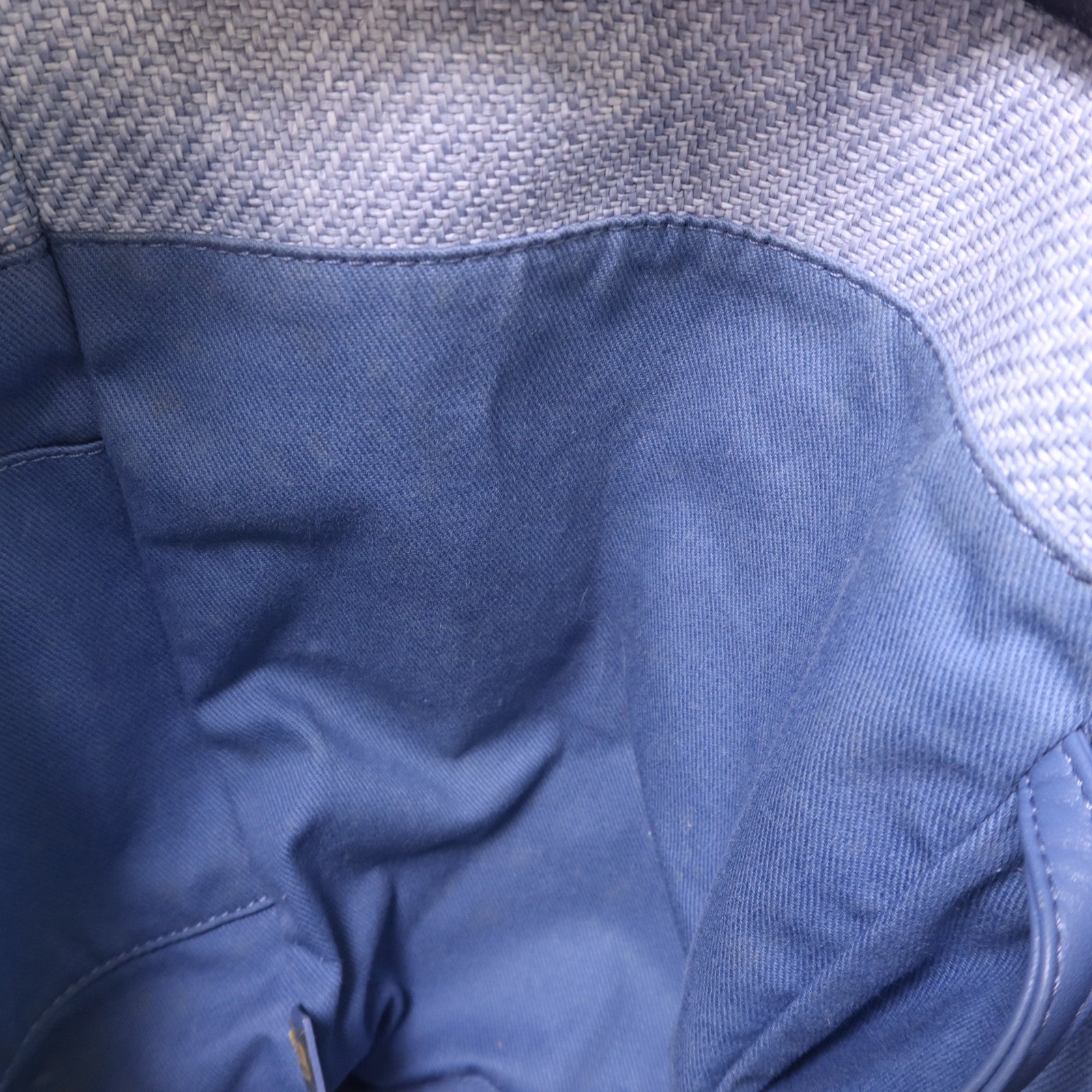 CHANEL 拉菲草Deauville Tote Bag銀扣手挽肩背兩用袋