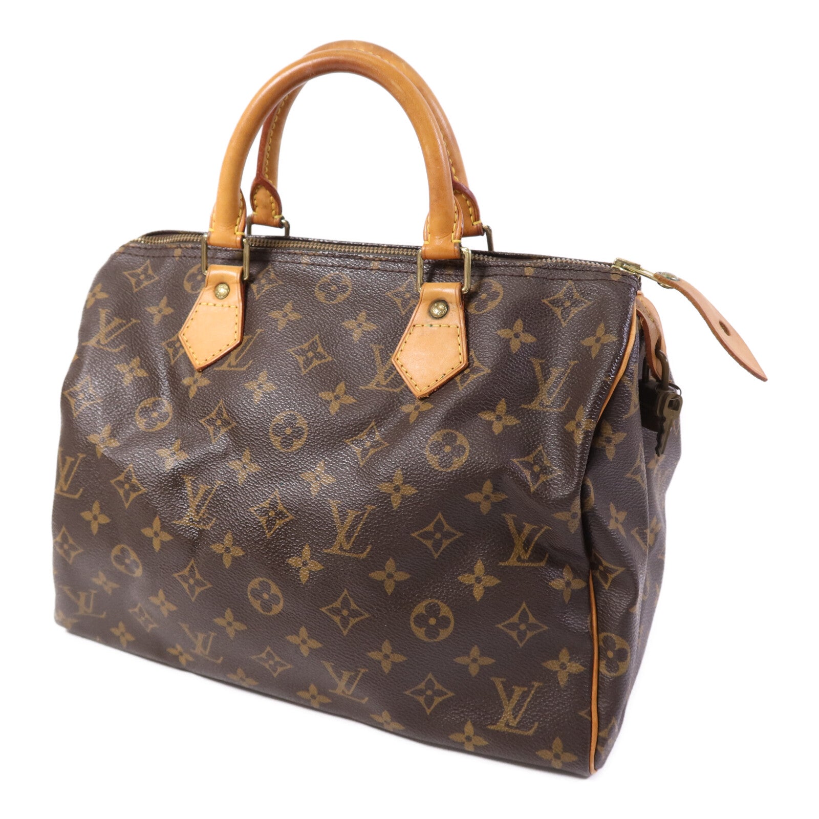 LOUIS VUITTON Monogram Speedy 25金扣手挽袋