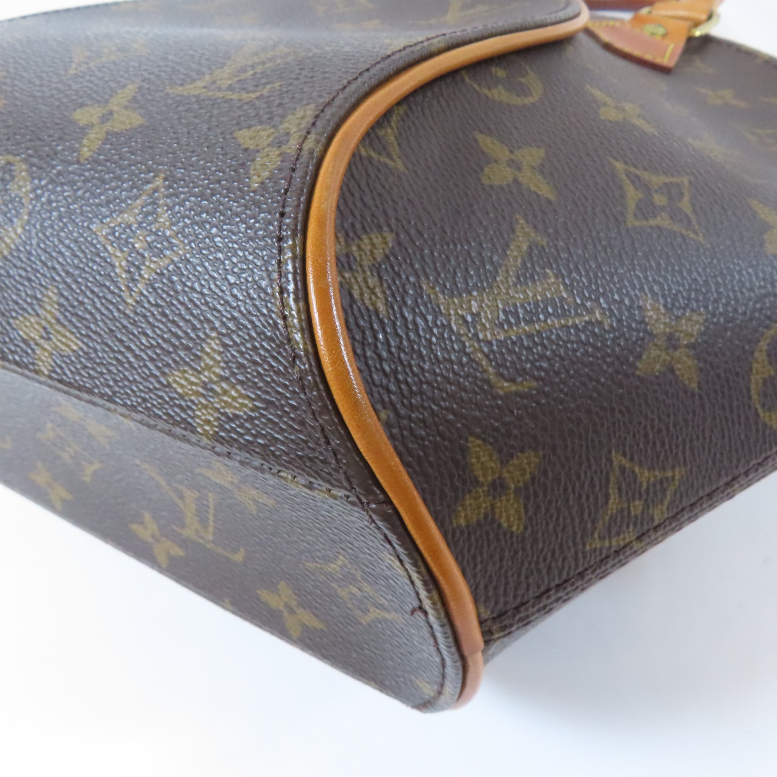 LOUIS VUITTON Monogram Elipse MM金扣手挽袋啡色