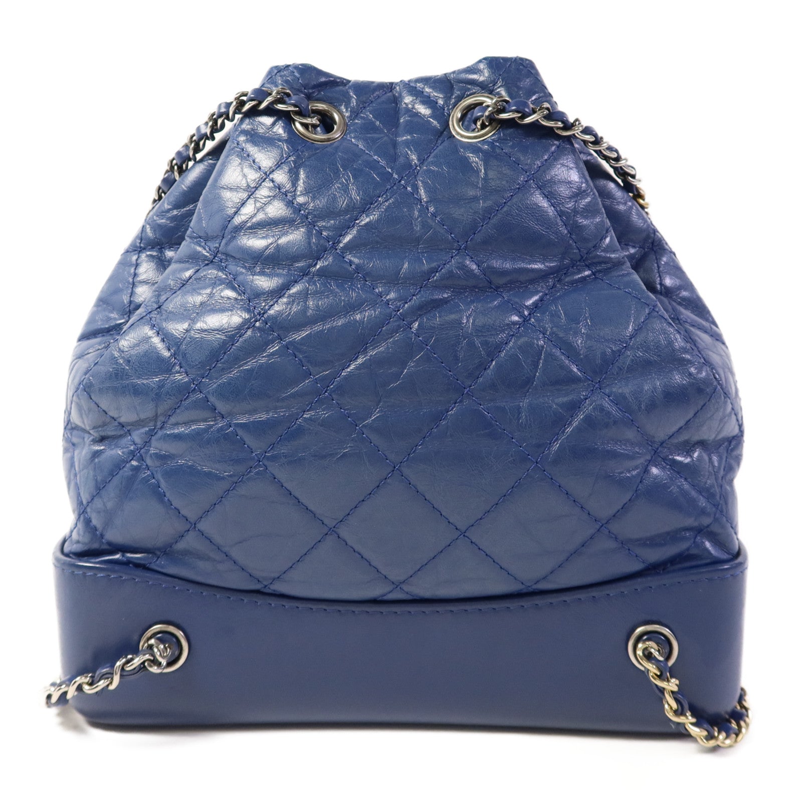 CHANEL 牛皮皮革Gabrielle Backpack銀扣背包