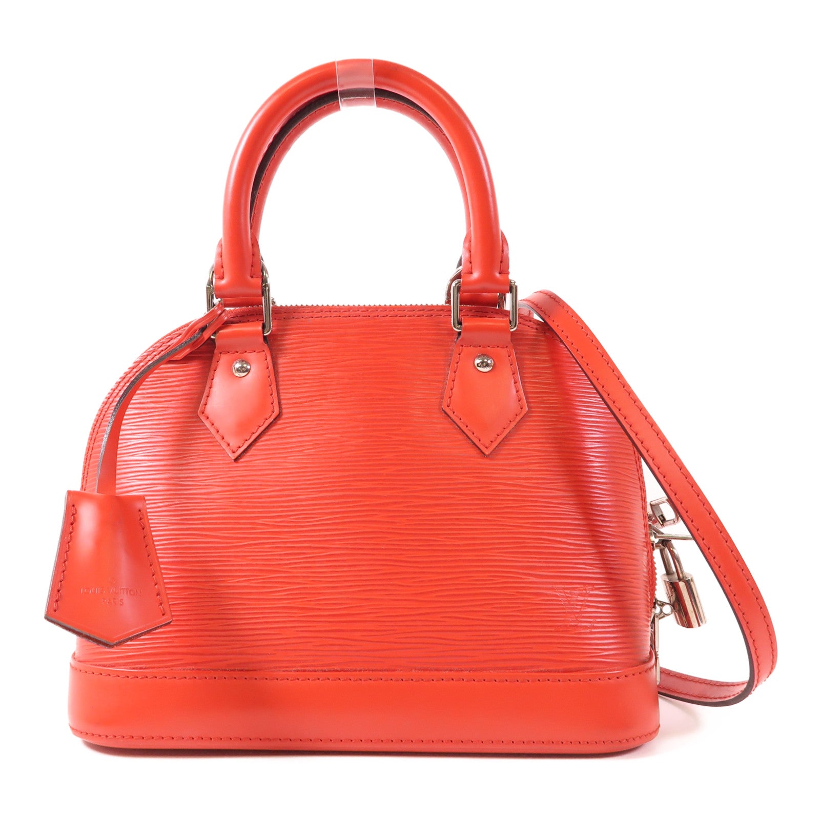 LOUIS VUITTON Epi Alma BB銀扣手挽肩背兩用袋