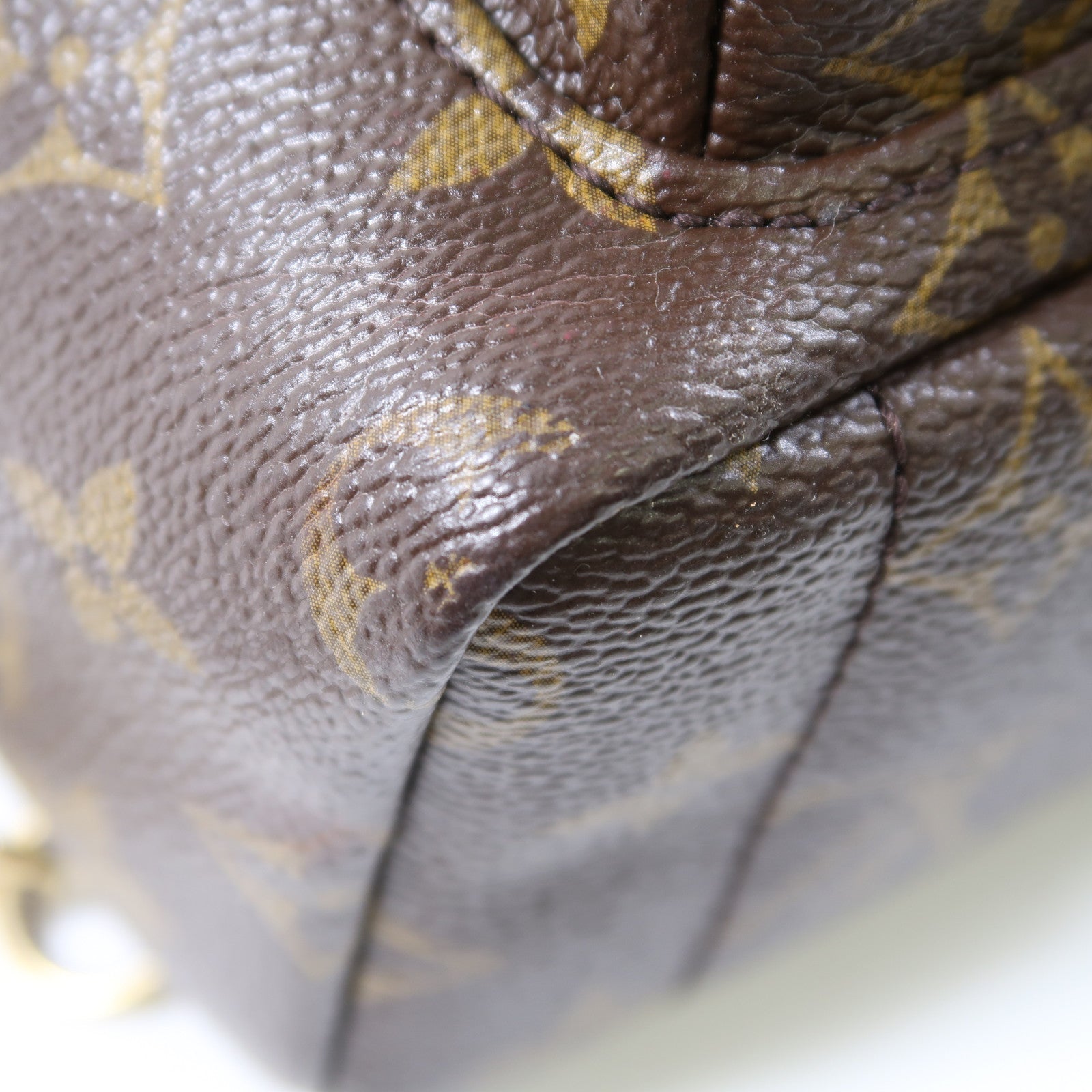 LOUIS VUITTON Monogram Palm Springs Mini金扣背包啡色