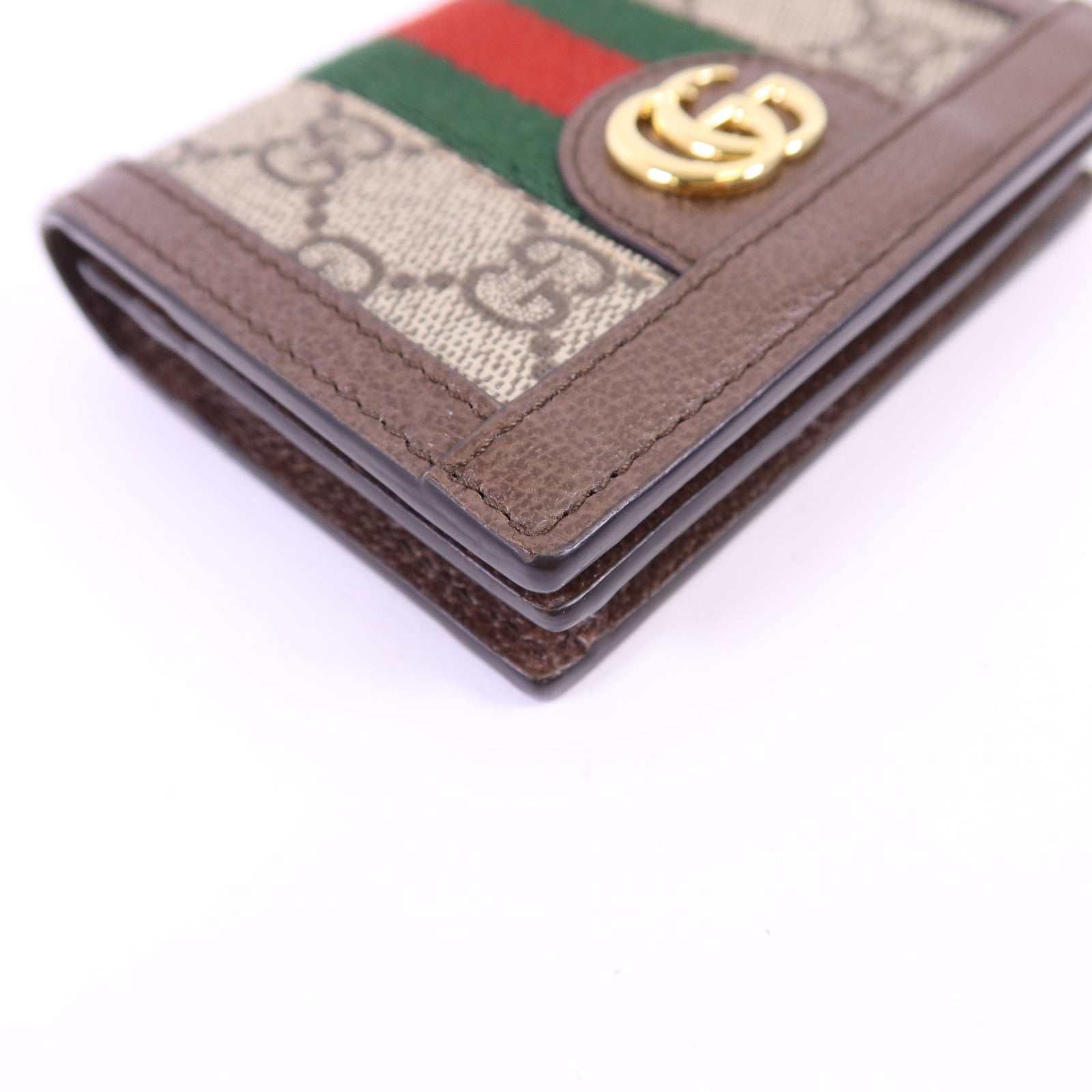 GUCCI 塗層帆布Ophidia Case Wallet金扣錢包