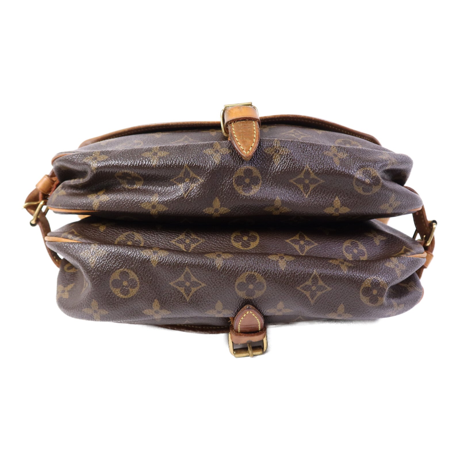 LOUIS VUITTON Monogram Saumur 30金扣肩背袋