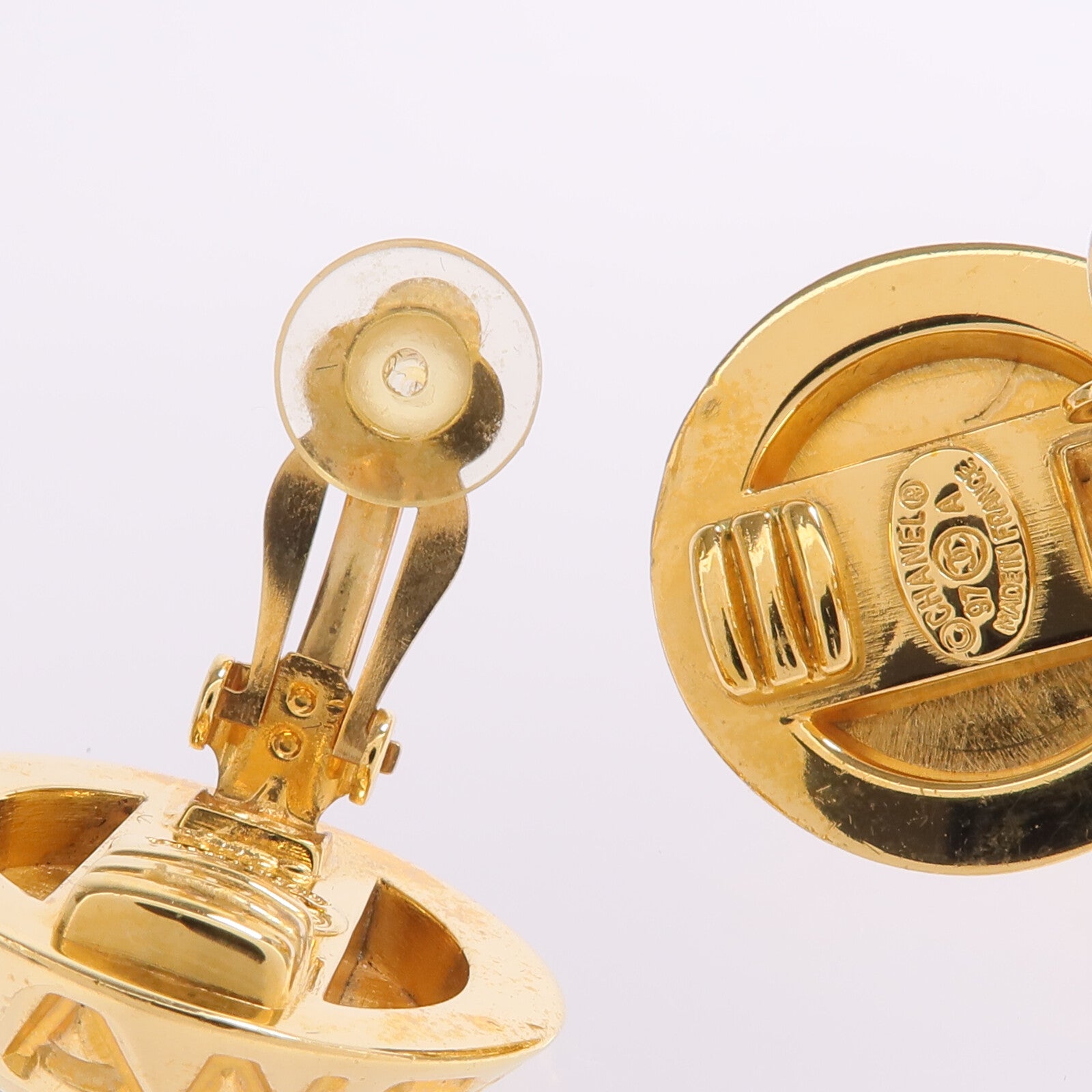 CHANEL 金屬Earrings金扣耳環