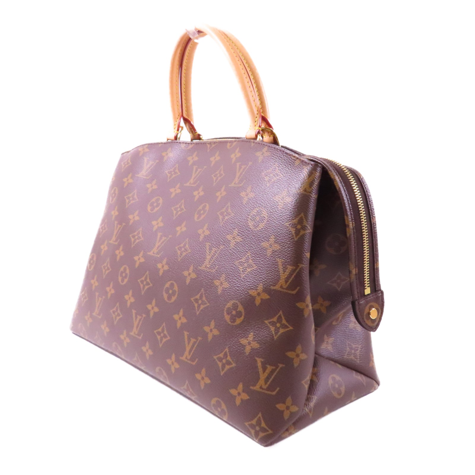 LOUIS VUITTON 【激減優惠】Monogram Grand Palais MM MNG金扣手挽肩背兩用袋啡色