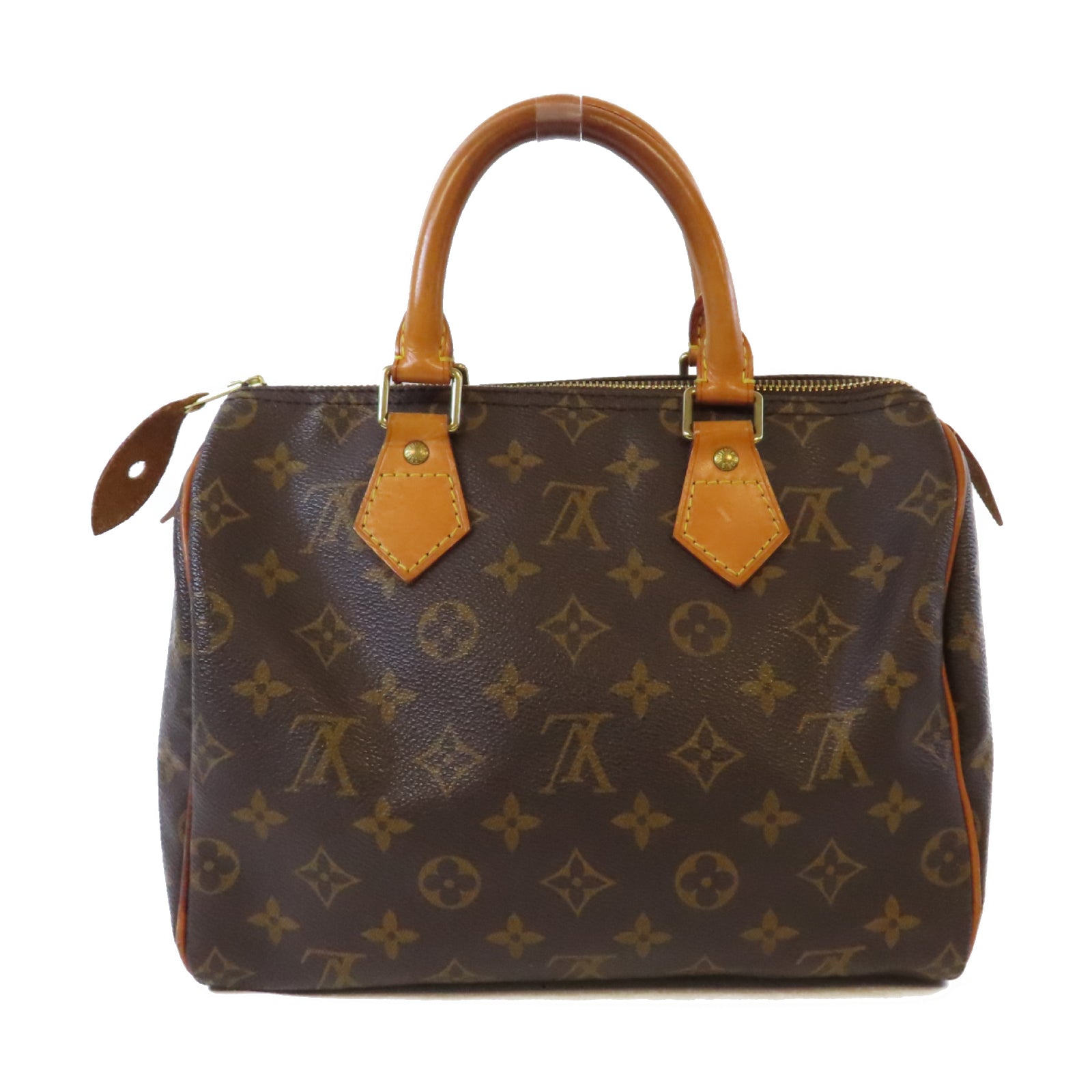 LOUIS VUITTON Monogram Speedy 25金扣手挽袋啡色