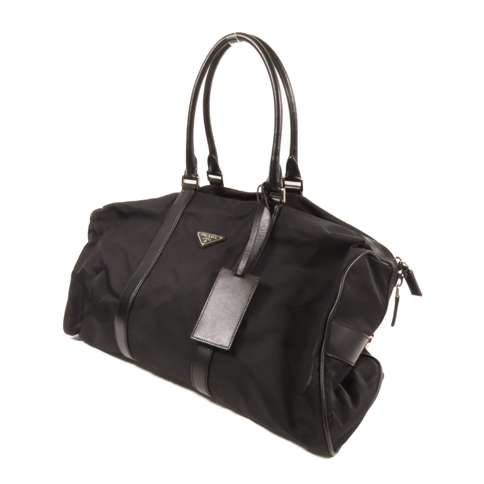 PRADA 尼龍Shoulder Bag銀扣手挽肩背兩用袋