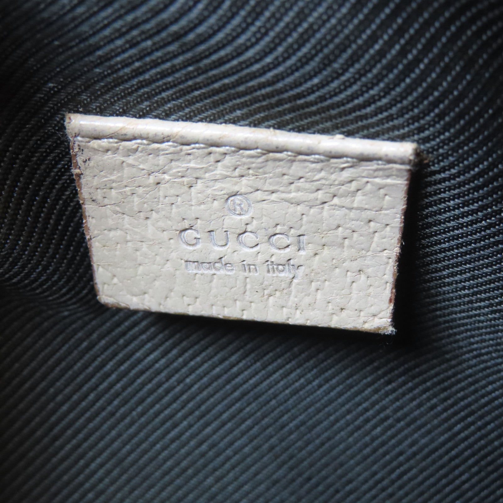 GUCCI 帆布Cosmetic Bag化妝袋啡色/米色