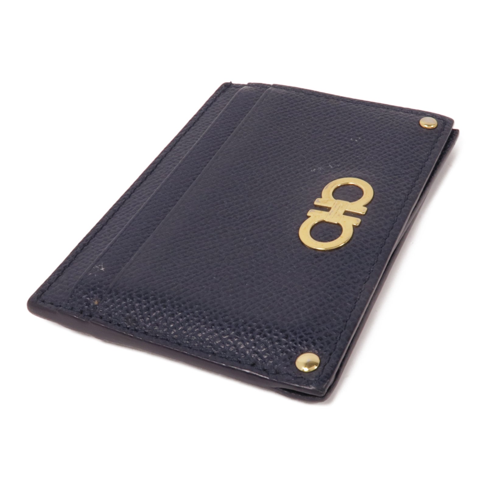 Salvatore Ferragamo 牛皮皮革Card Case金扣卡片套