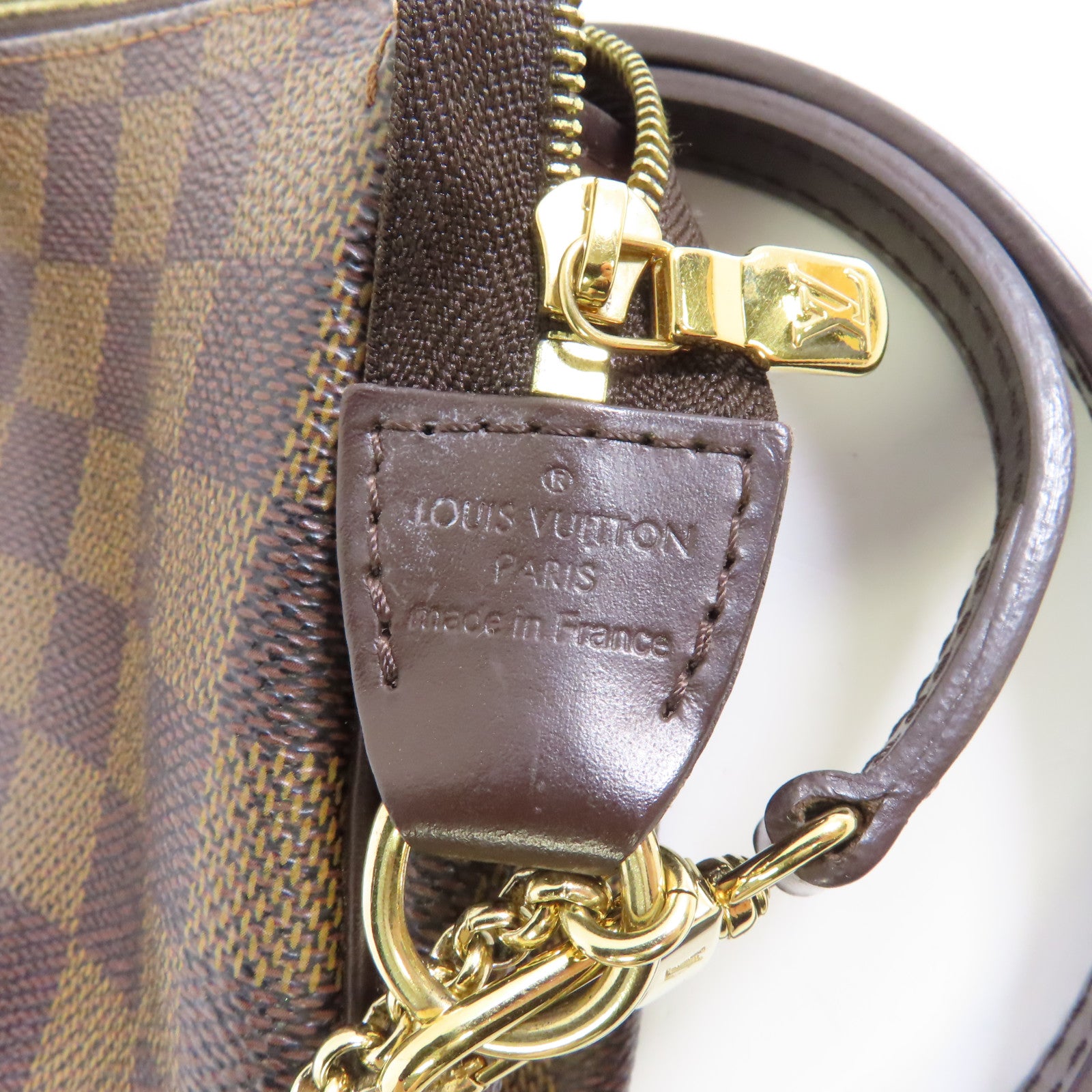 LOUIS VUITTON 【激減優惠】Damier Eva金扣手挽肩背兩用袋棕色