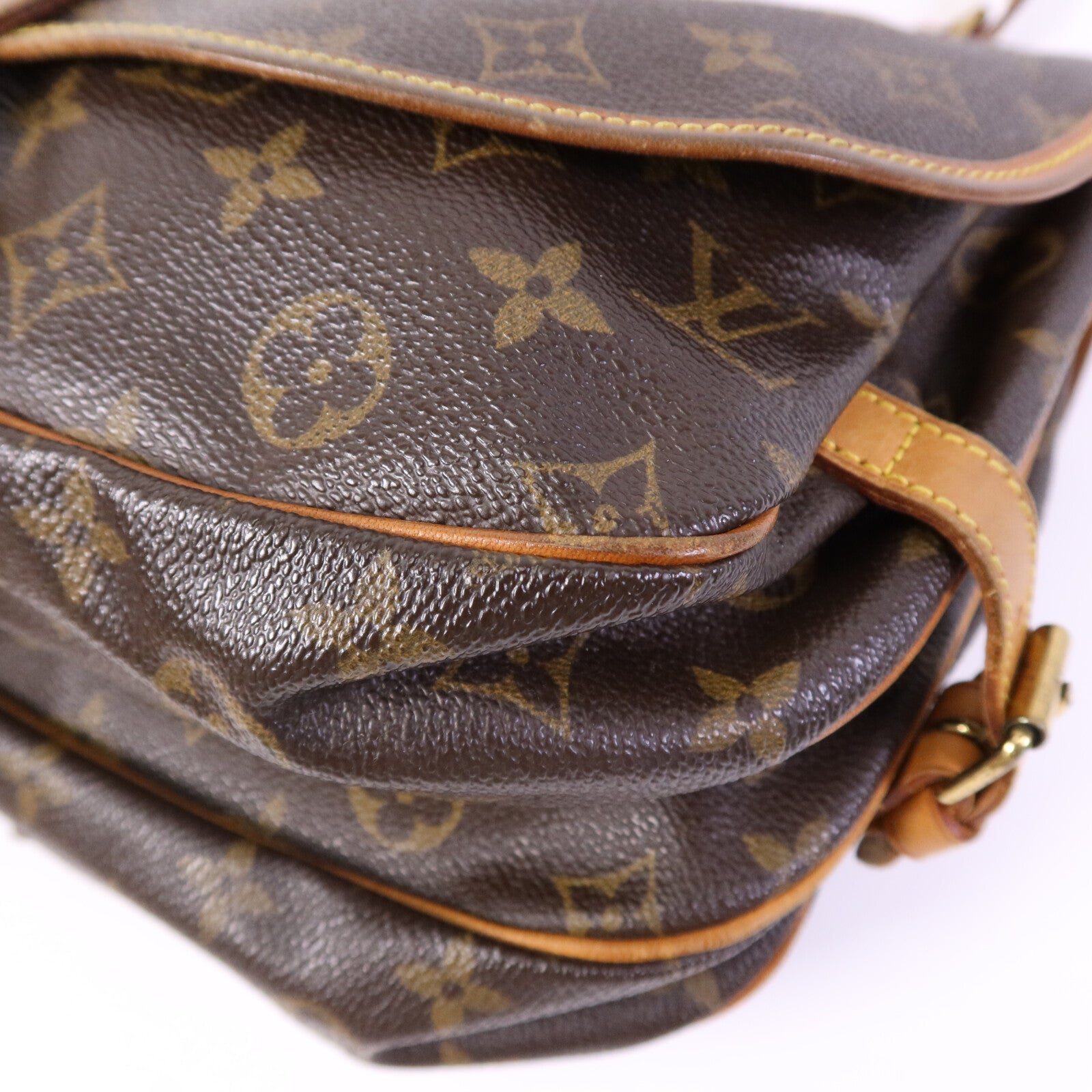 LOUIS VUITTON Monogram Saumur 30金扣肩背袋