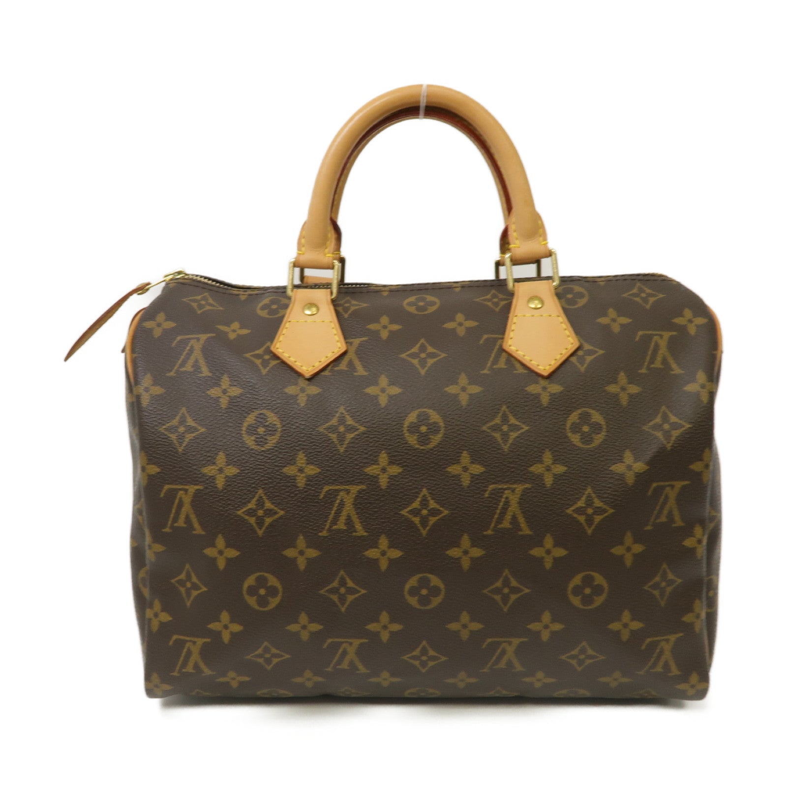 LOUIS VUITTON Monogram Speedy 30金扣手挽袋啡色