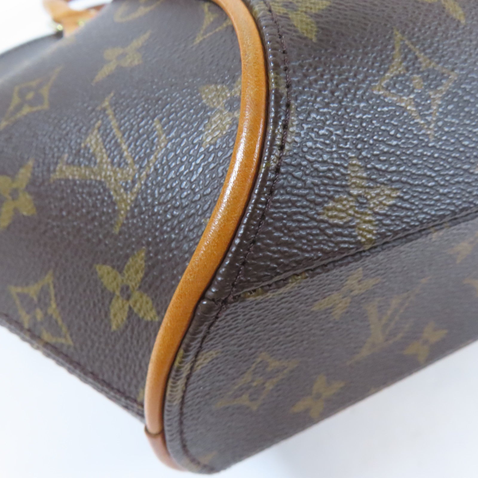 LOUIS VUITTON Monogram Elipse MM金扣手挽袋啡色