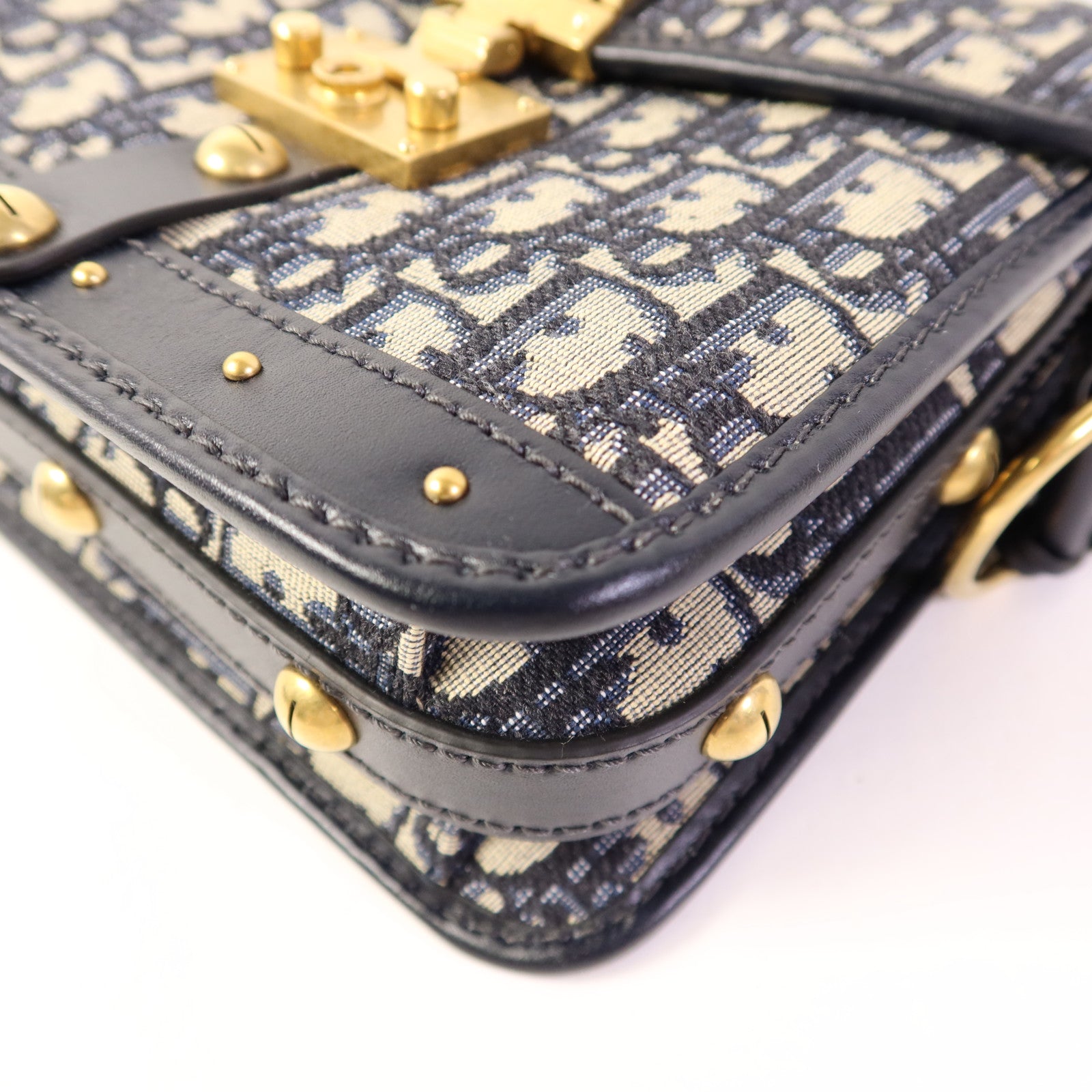 Dior 帆布Shoulder Bag金扣肩背袋