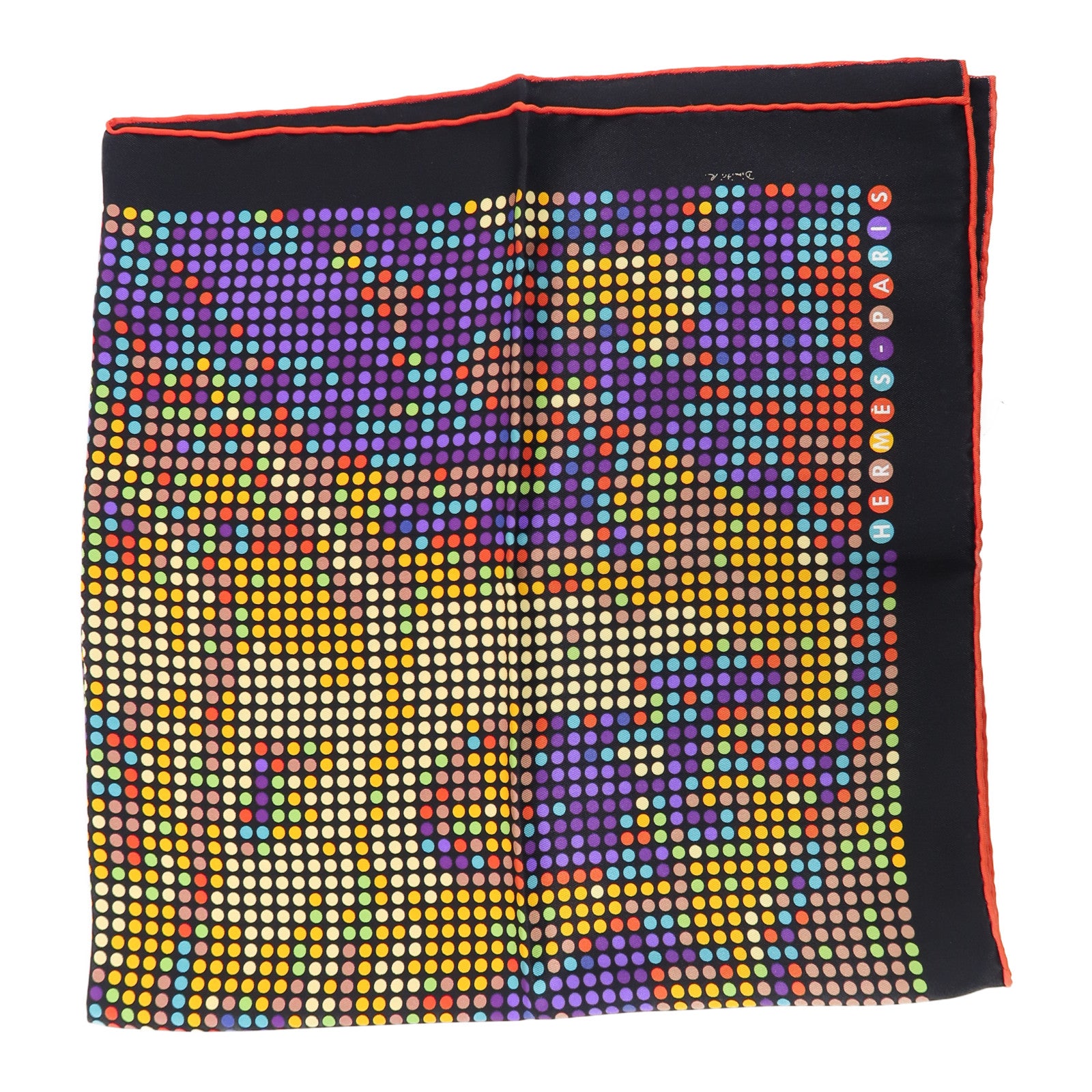 HERMES 絲質Scarf圍巾黑色/多色