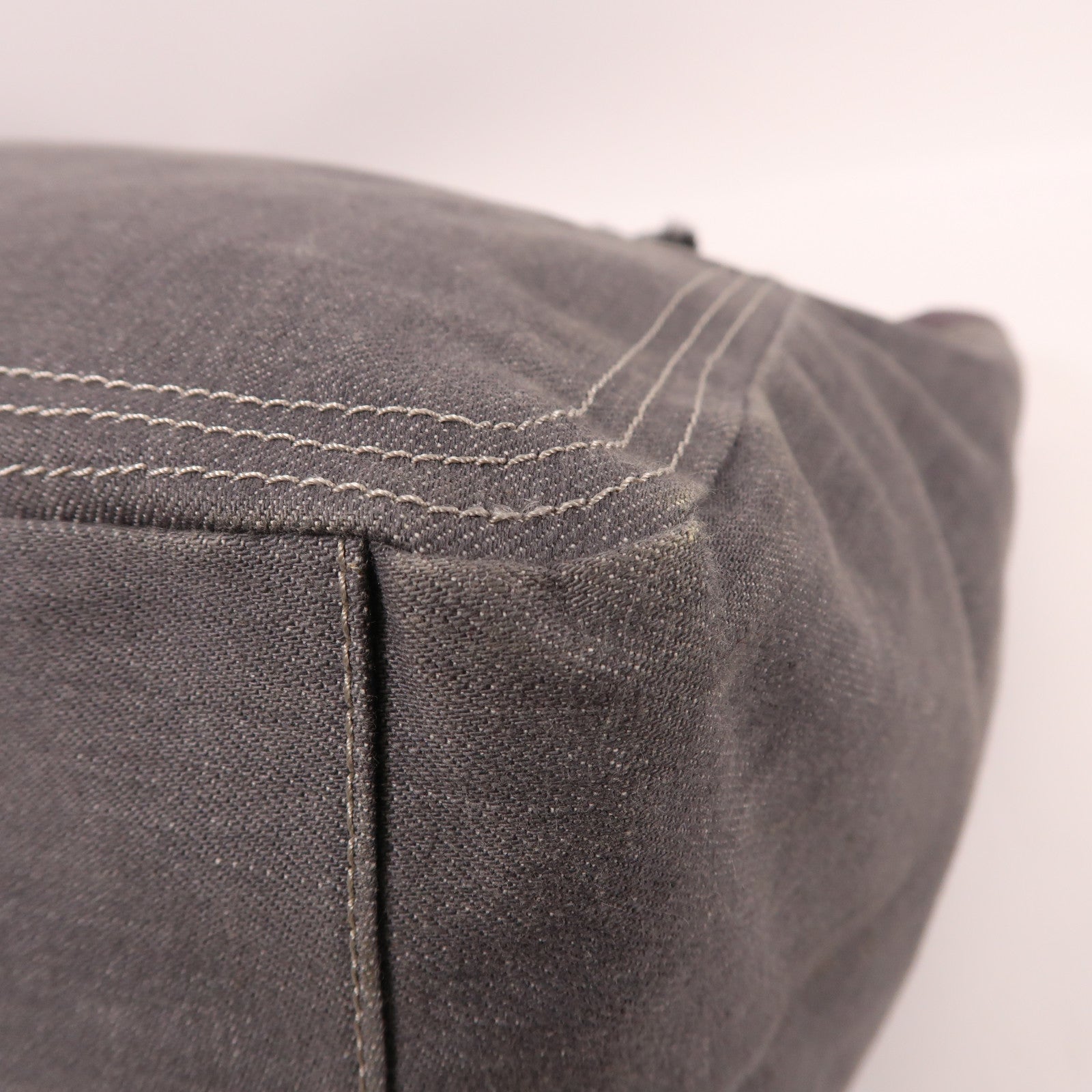 LANVIN 牛仔布Tote Bag肩背袋灰色