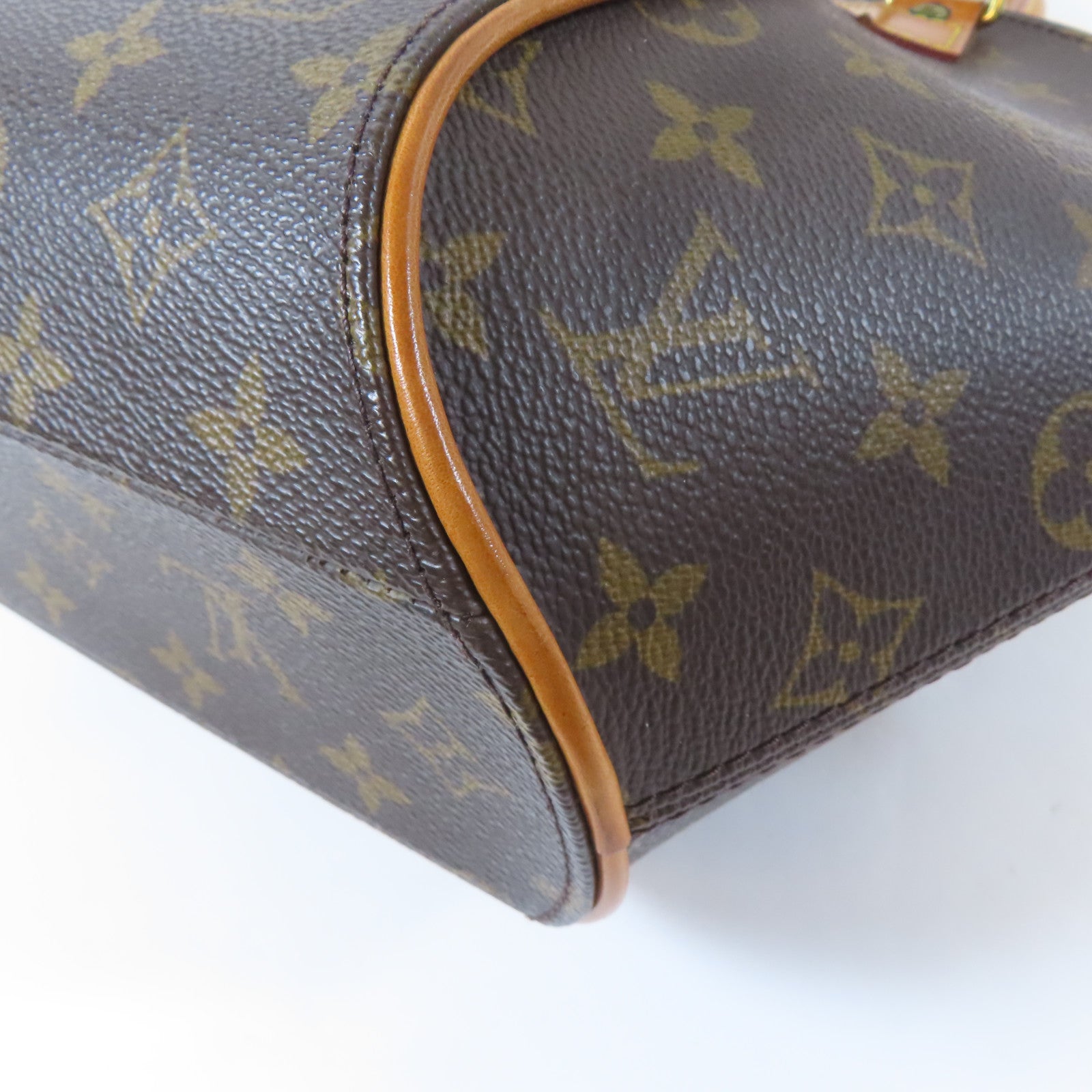LOUIS VUITTON Monogram Elipse MM金扣手挽袋啡色