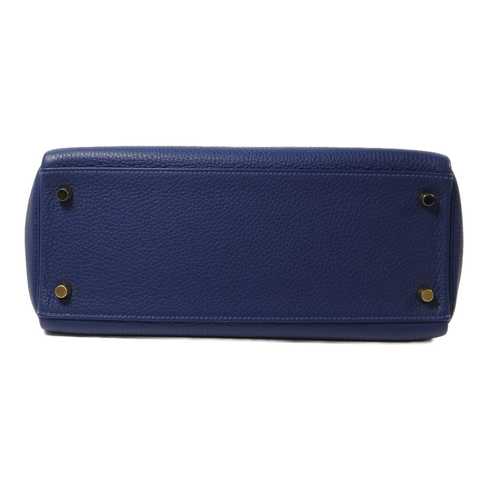 HERMES Togo皮革Kelly 28手挽肩背兩用袋Deep Blue