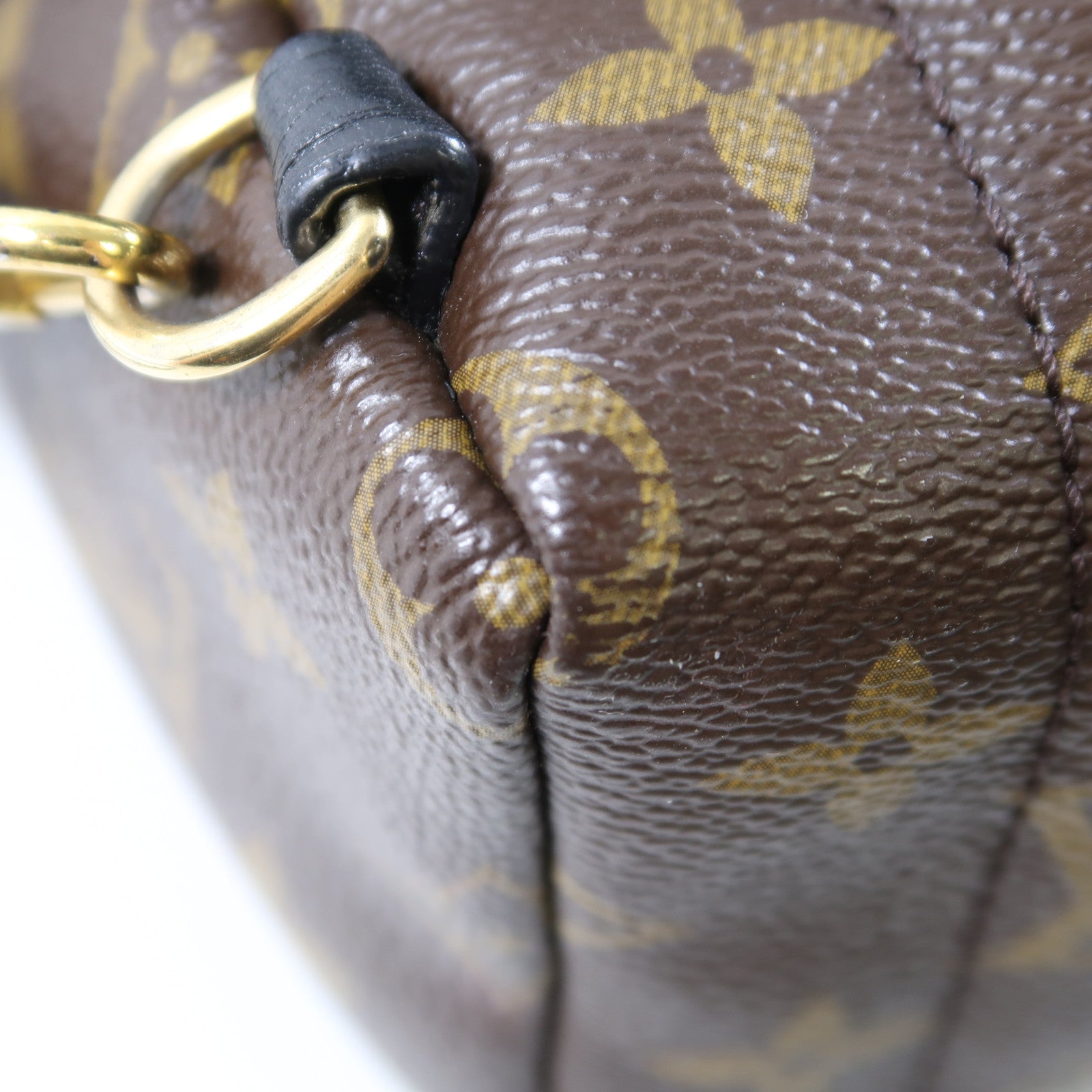 LOUIS VUITTON Monogram Palm Springs Mini金扣背包啡色