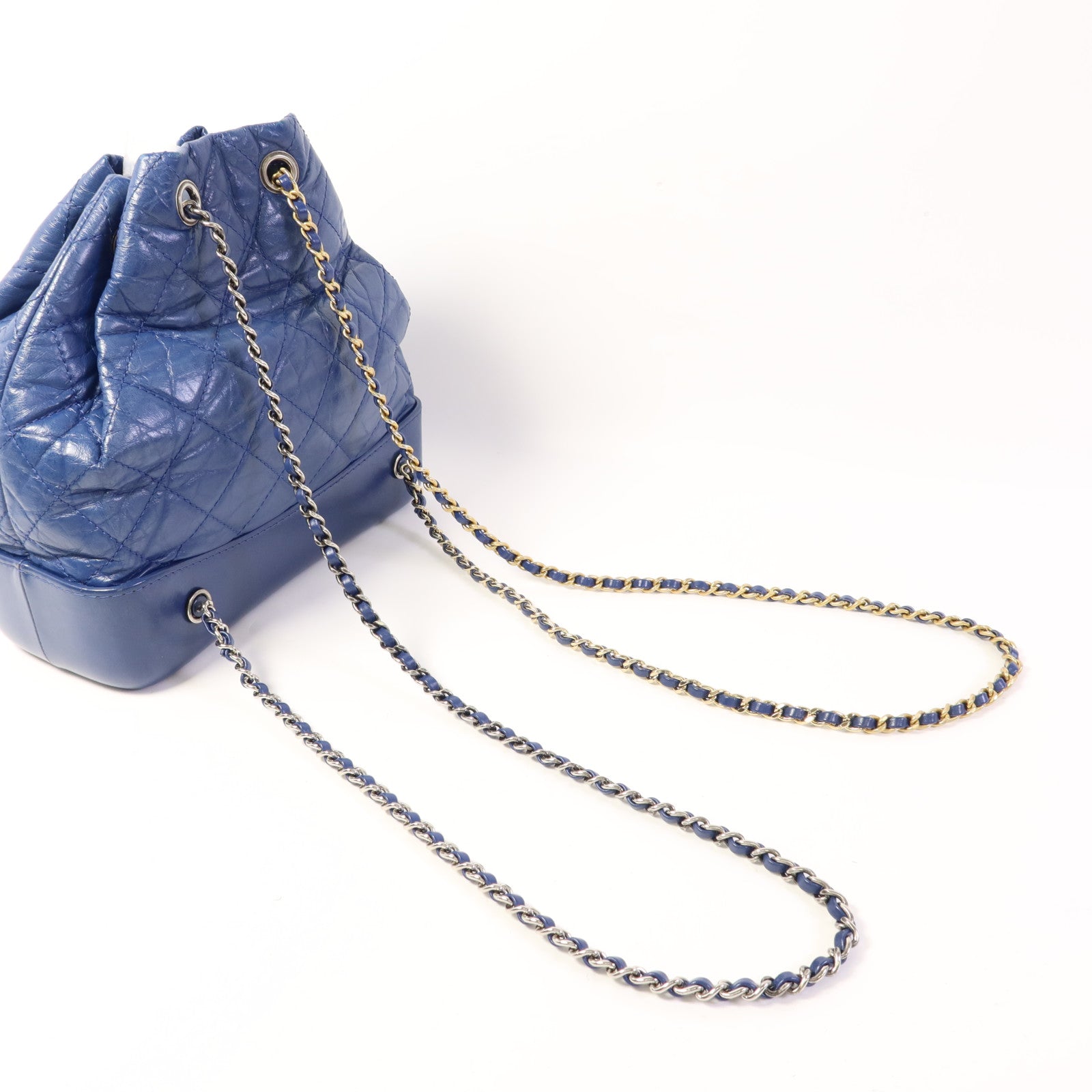 CHANEL 牛皮皮革Gabrielle Backpack銀扣背包