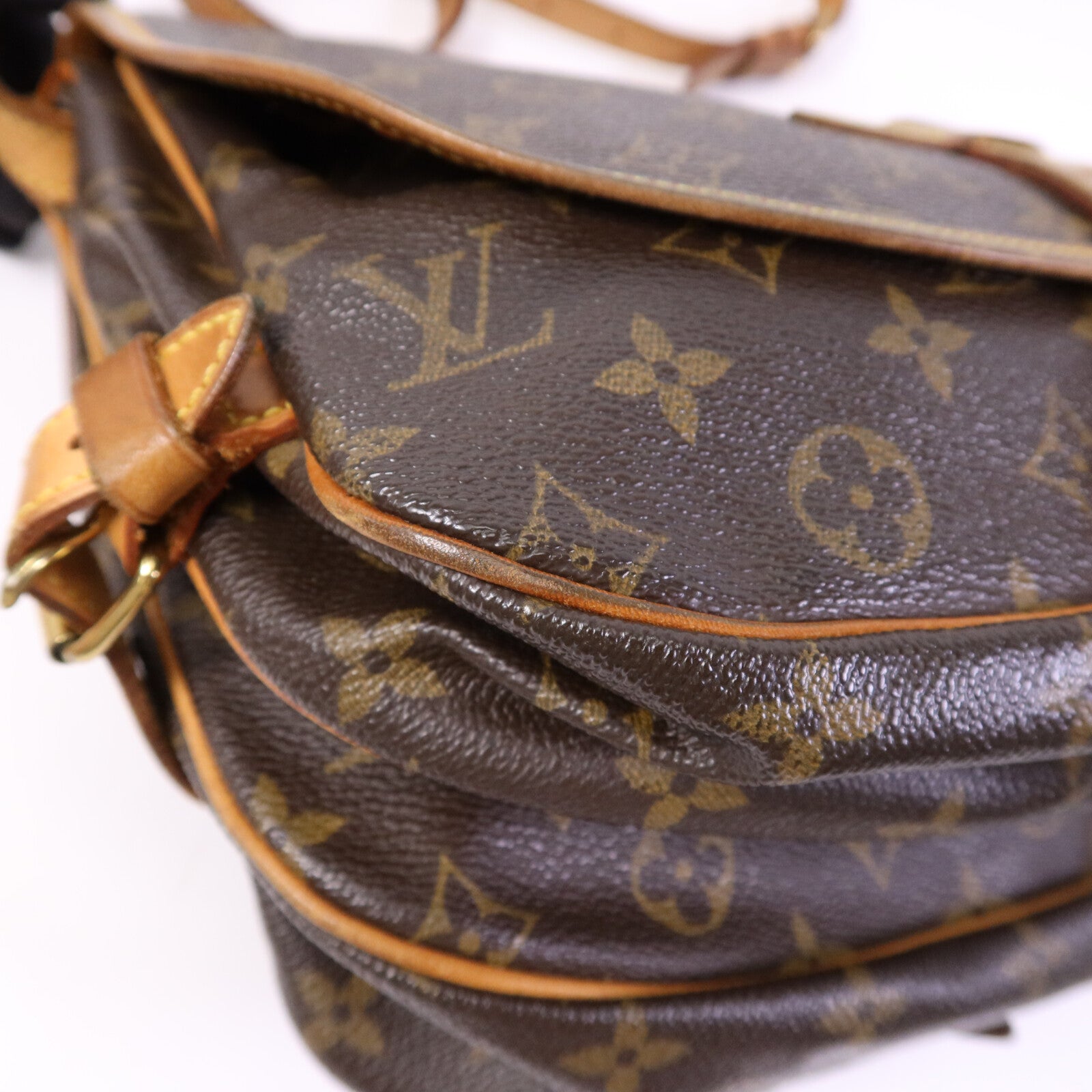 LOUIS VUITTON Monogram Saumur 30金扣肩背袋