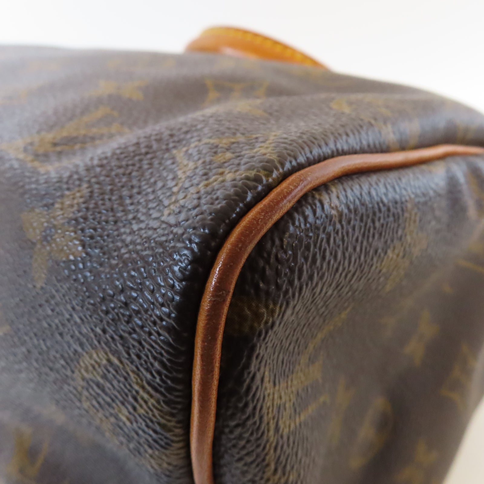 LOUIS VUITTON Monogram Speedy 25金扣手挽袋啡色