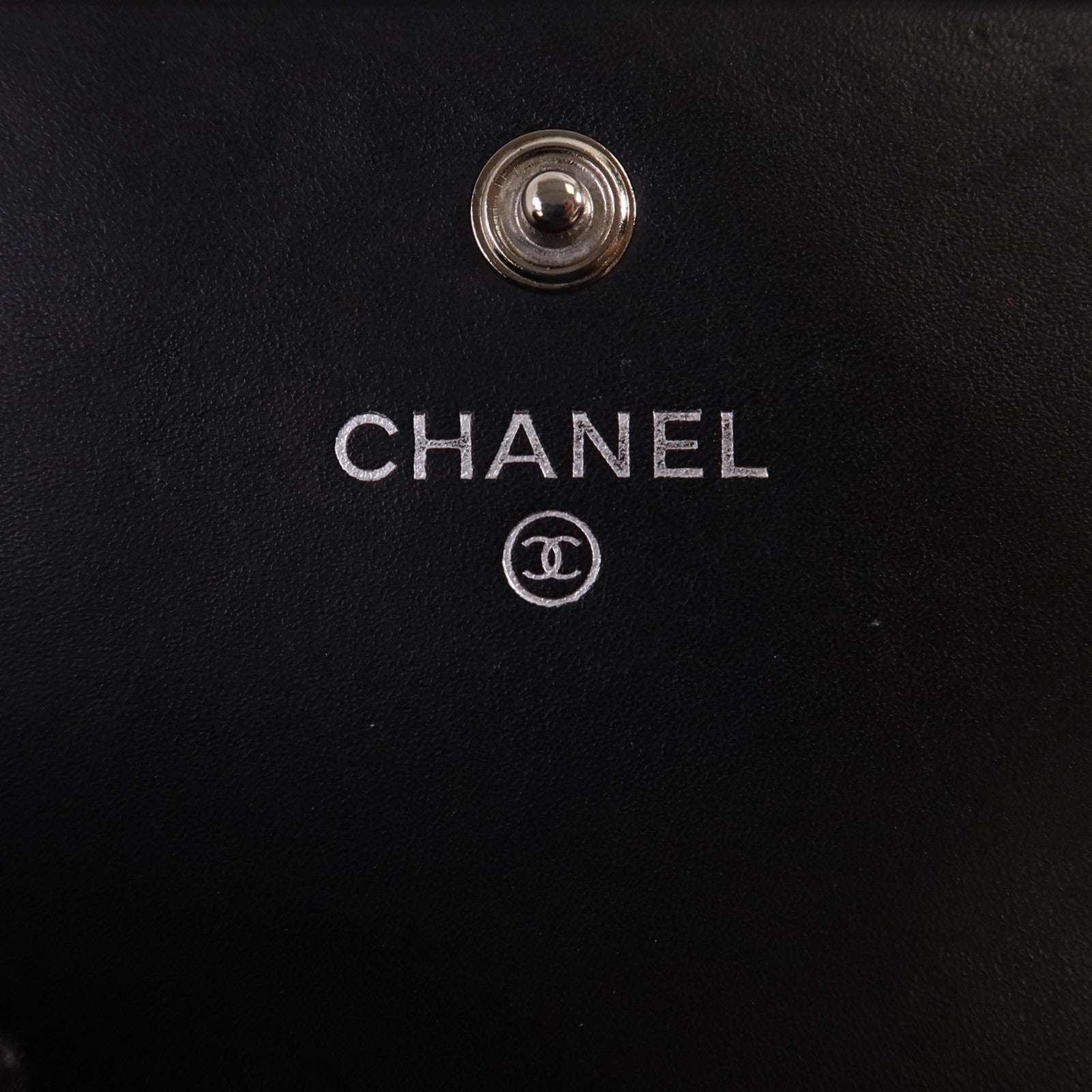 CHANEL 牛皮皮革Cambon Long Wallet銀扣長錢包