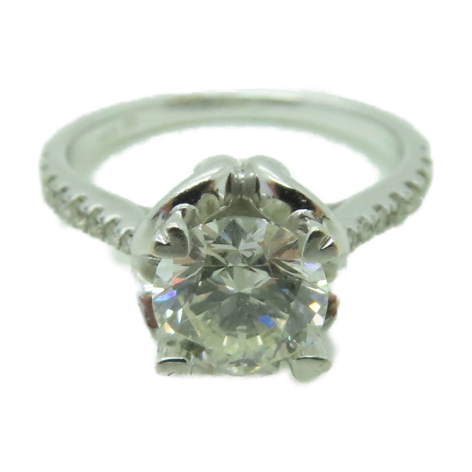JEWELRY 【激減優惠】18K白金Diamond Ring 1.11ct/0.15ct鑽石戒指US#5.75