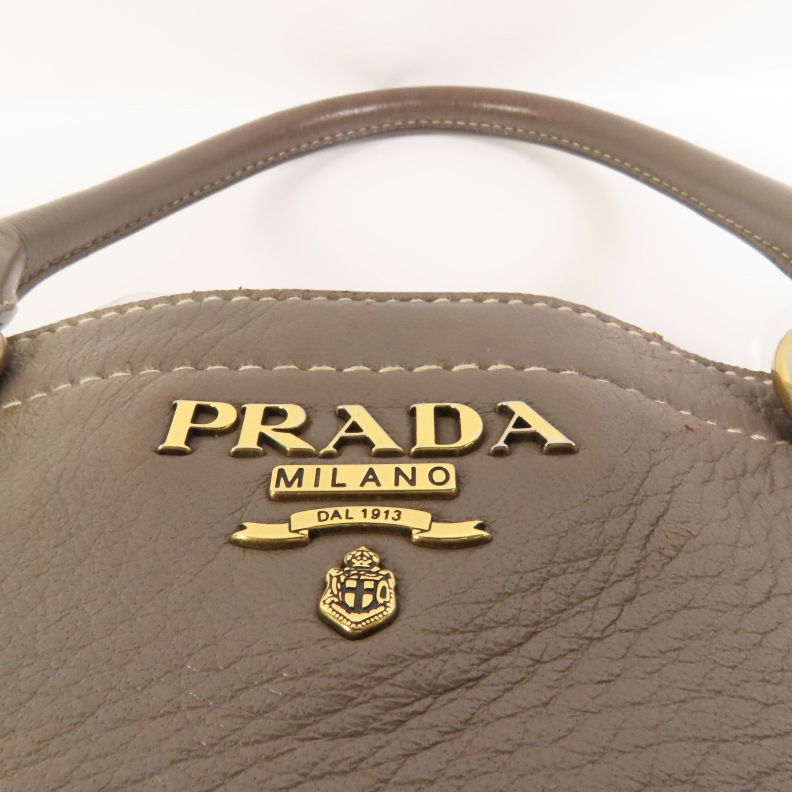 PRADA 牛皮皮革2 Way Shoulder金扣手挽肩背兩用袋