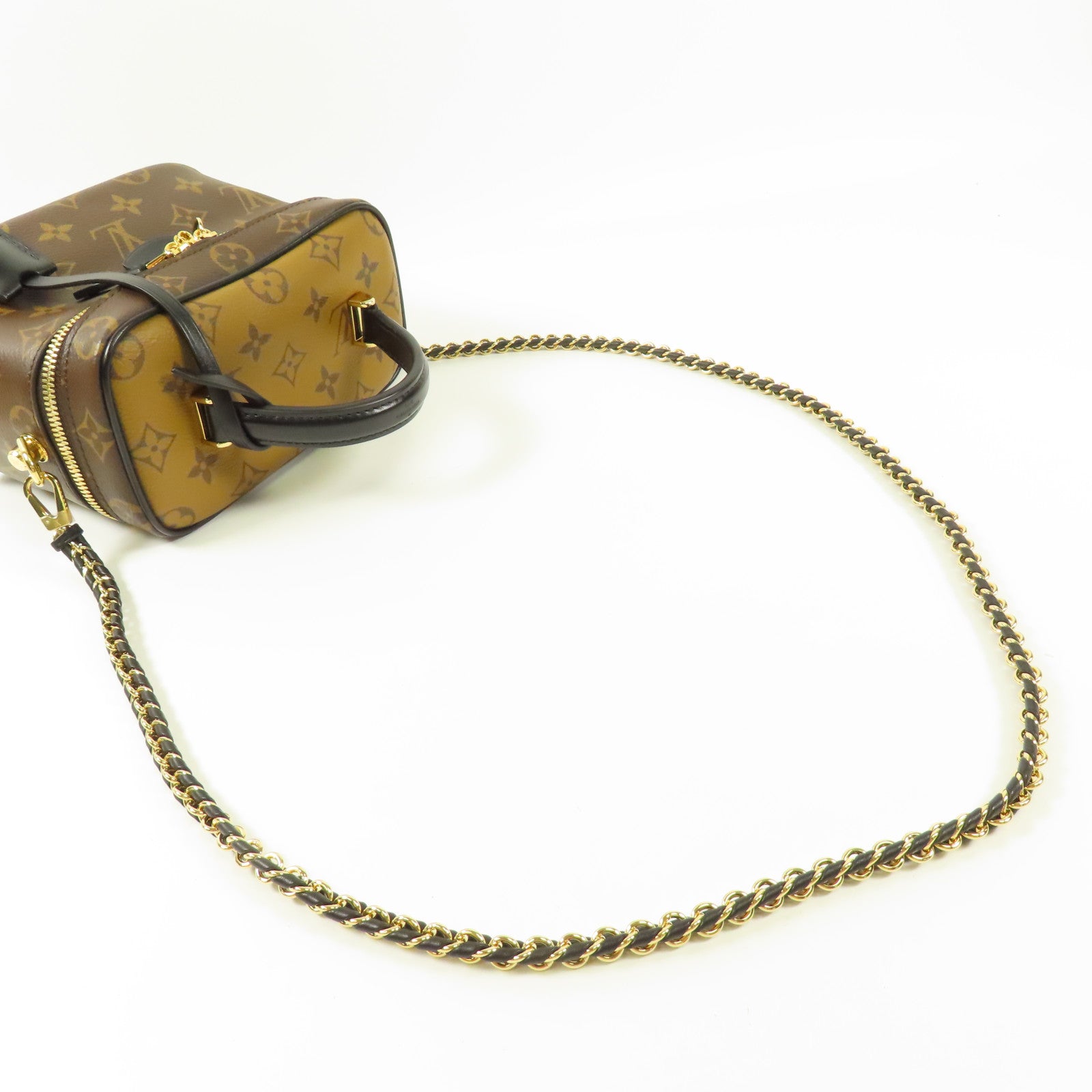 LOUIS VUITTON 【激減優惠】Monogram Reverse Vanity PM金扣手挽肩背兩用袋